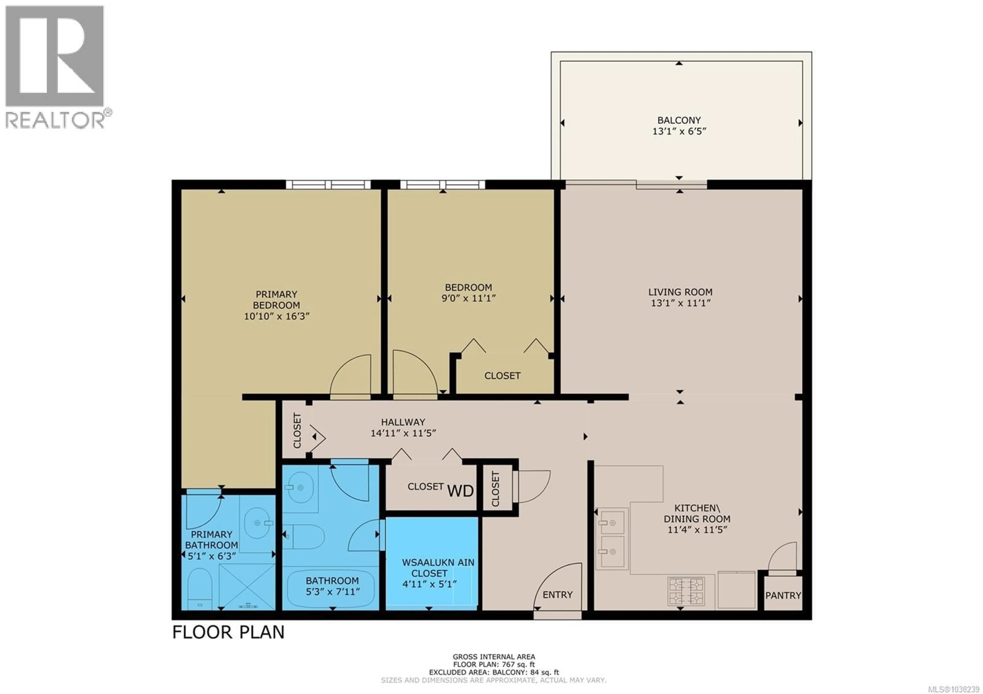 Floor plan for 106 - 695 CASTLE CRAG CRESCENT, Courtenay British Columbia V9J1L0