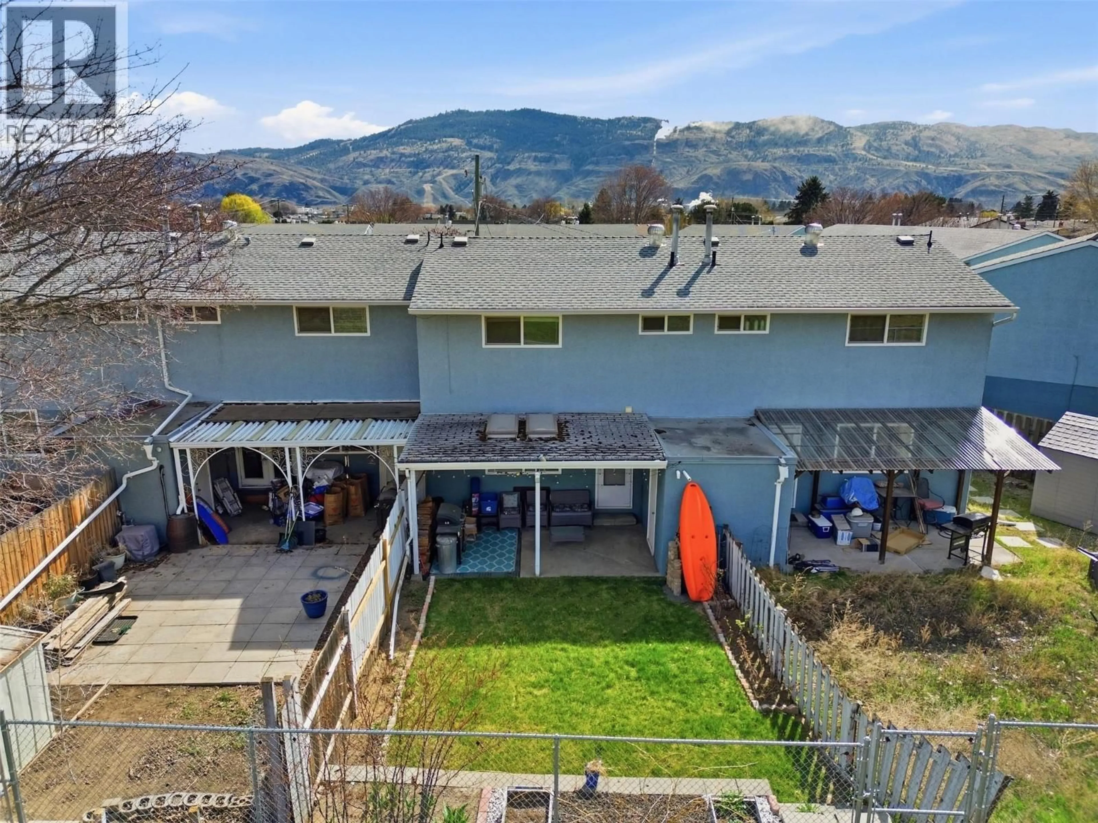 A pic from outside/outdoor area/front of a property/back of a property/a pic from drone, mountain view for 16 - 1176 PONLEN STREET, Kamloops British Columbia V2B5N3