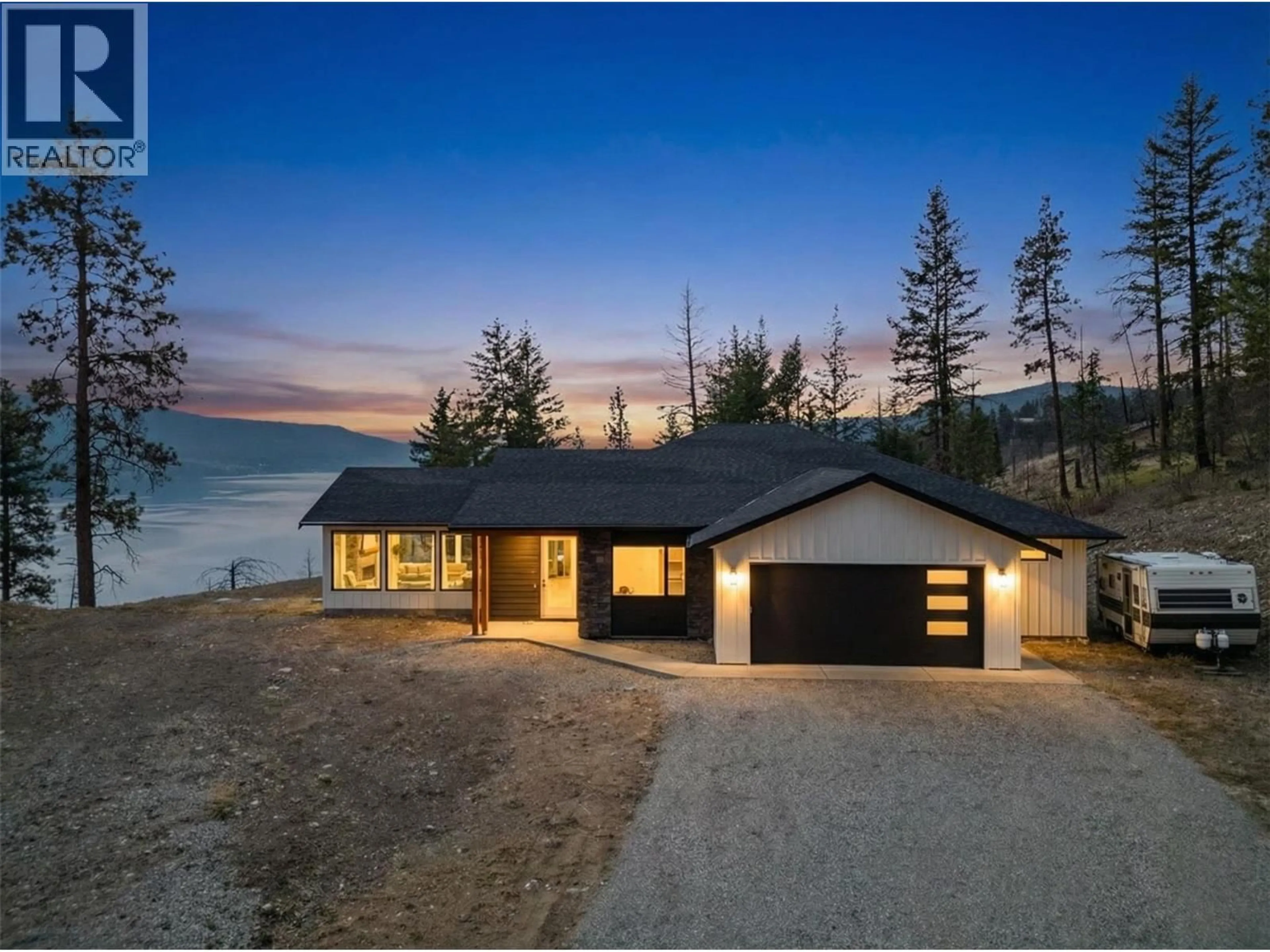 A pic from outside/outdoor area/front of a property/back of a property/a pic from drone, water/lake/river/ocean view for 91 LESTER ROAD, Vernon British Columbia V1H2G3