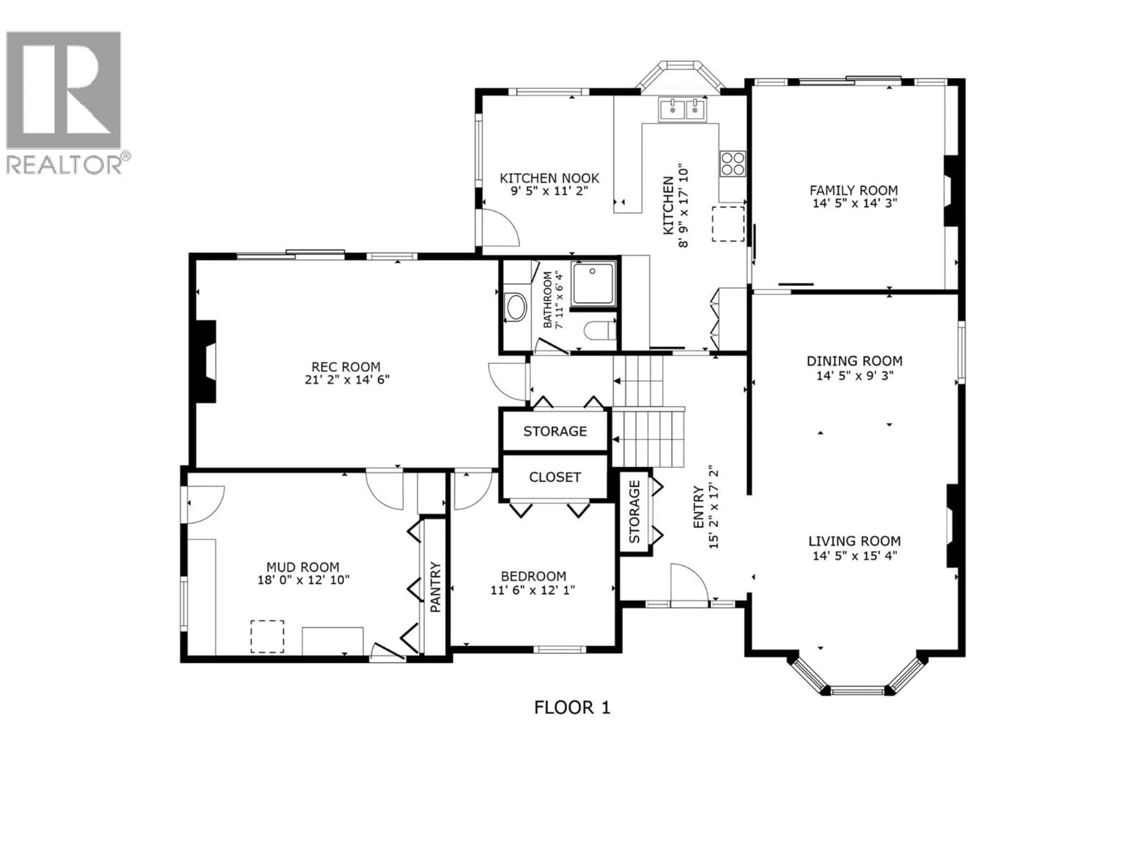 Floor plan for 561 BROME CRESCENT, Kelowna British Columbia V1W2M5