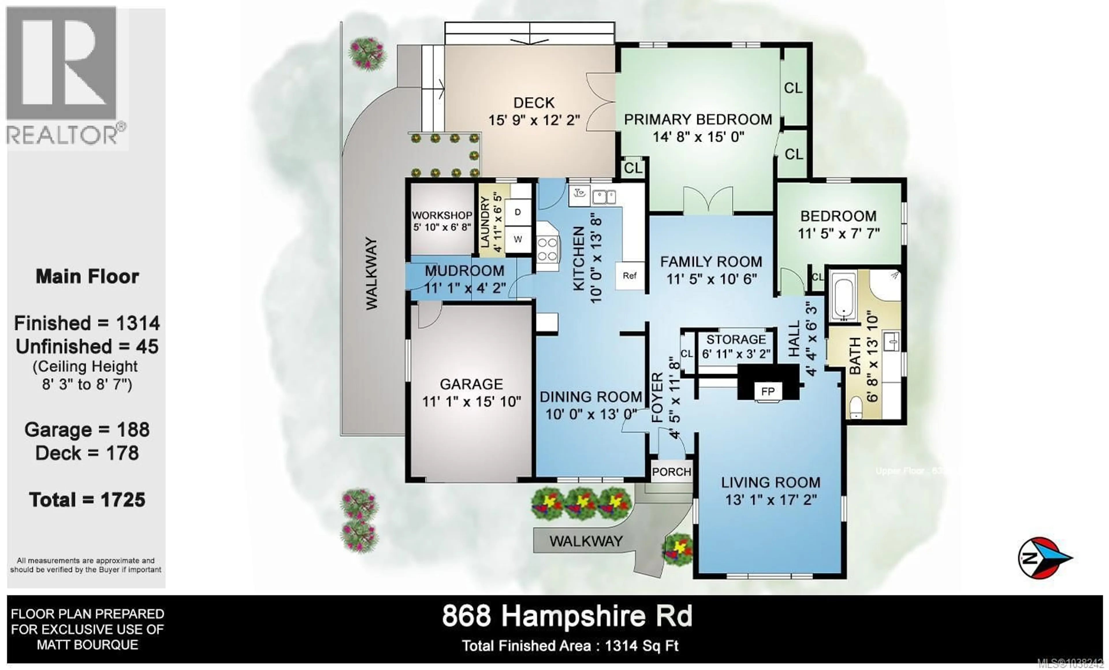 Floor plan for 868 HAMPSHIRE ROAD, Oak Bay British Columbia V8S4S5