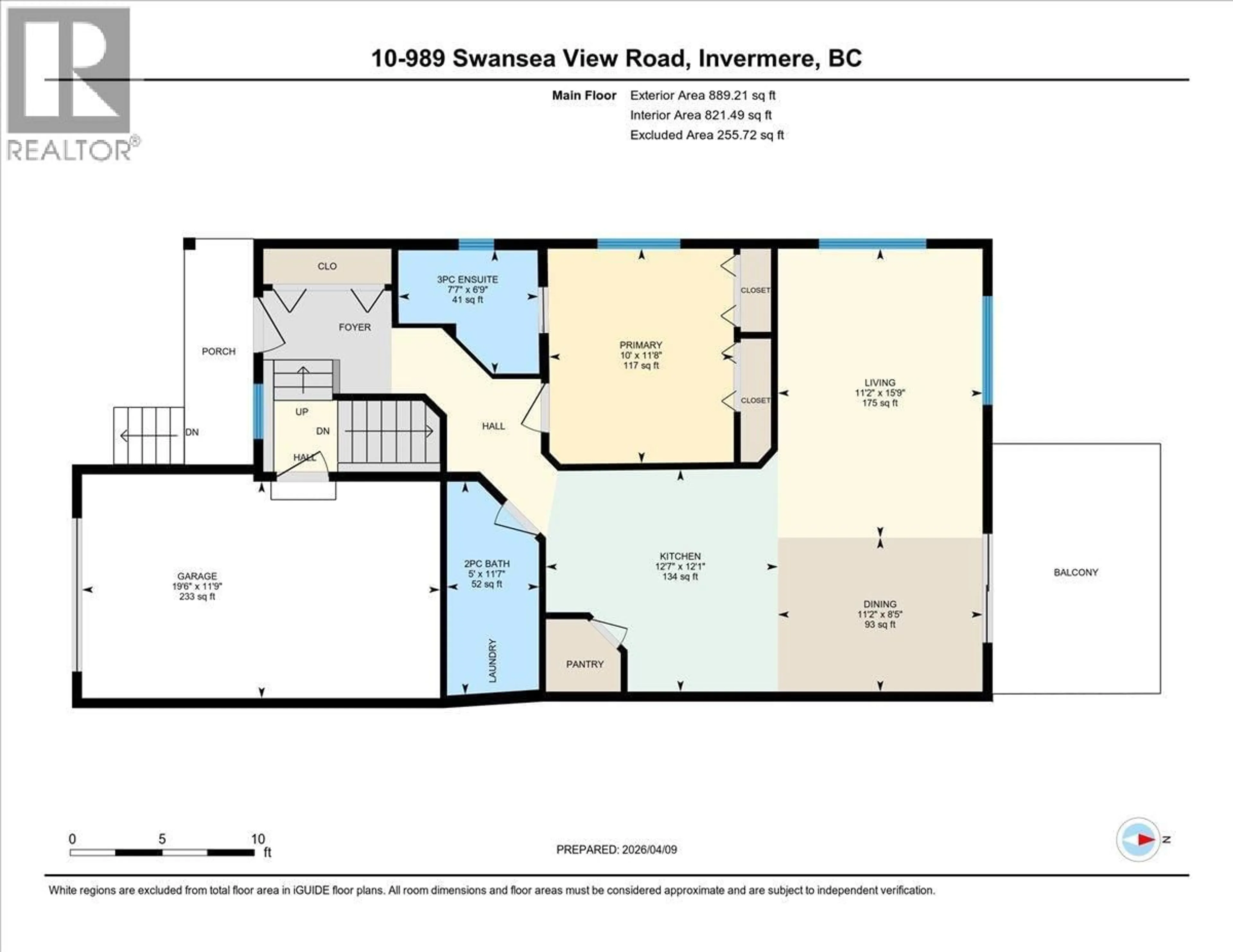 Floor plan for 10 - 989 SWANSEA VIEW ROAD, Windermere British Columbia V0A1K3