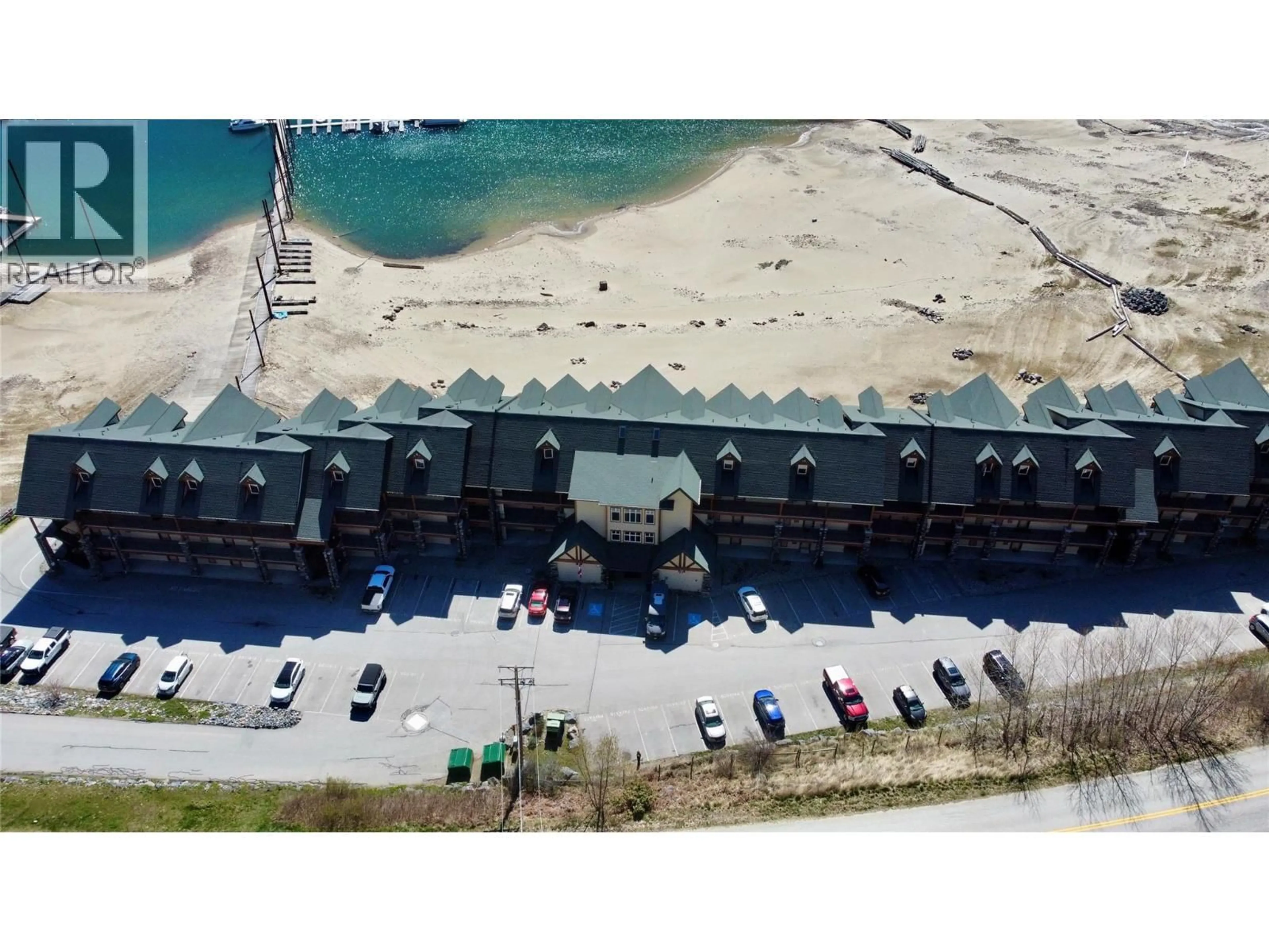 A pic from outside/outdoor area/front of a property/back of a property/a pic from drone, building for 109 - 5570 BROADWATER ROAD, Castlegar British Columbia V1N0A1