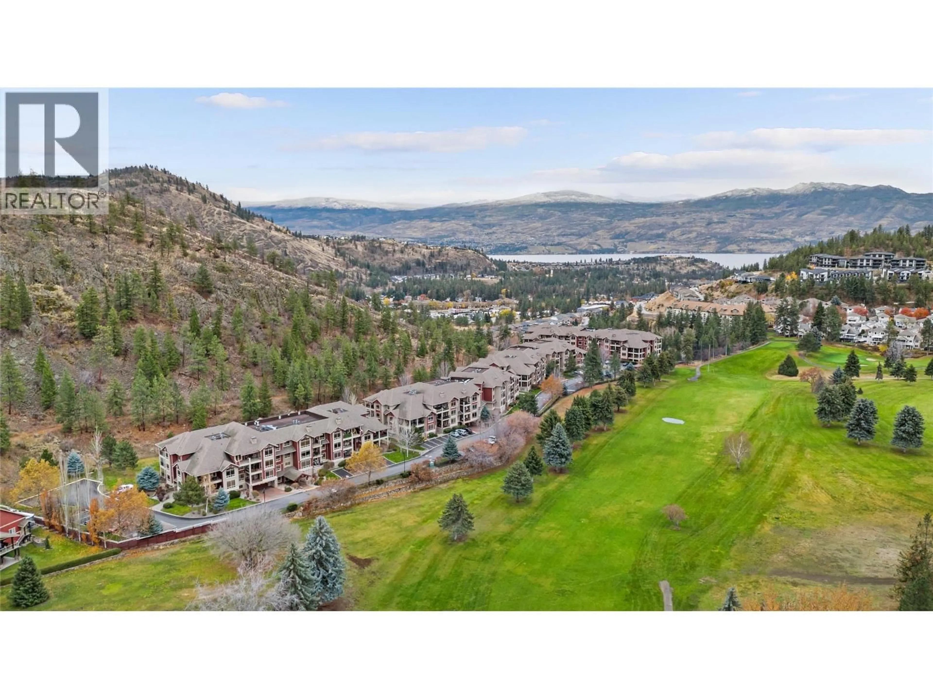 A pic from outside/outdoor area/front of a property/back of a property/a pic from drone, mountain view for 206 - 2780 AUBURN ROAD, West Kelowna British Columbia V4T4C2