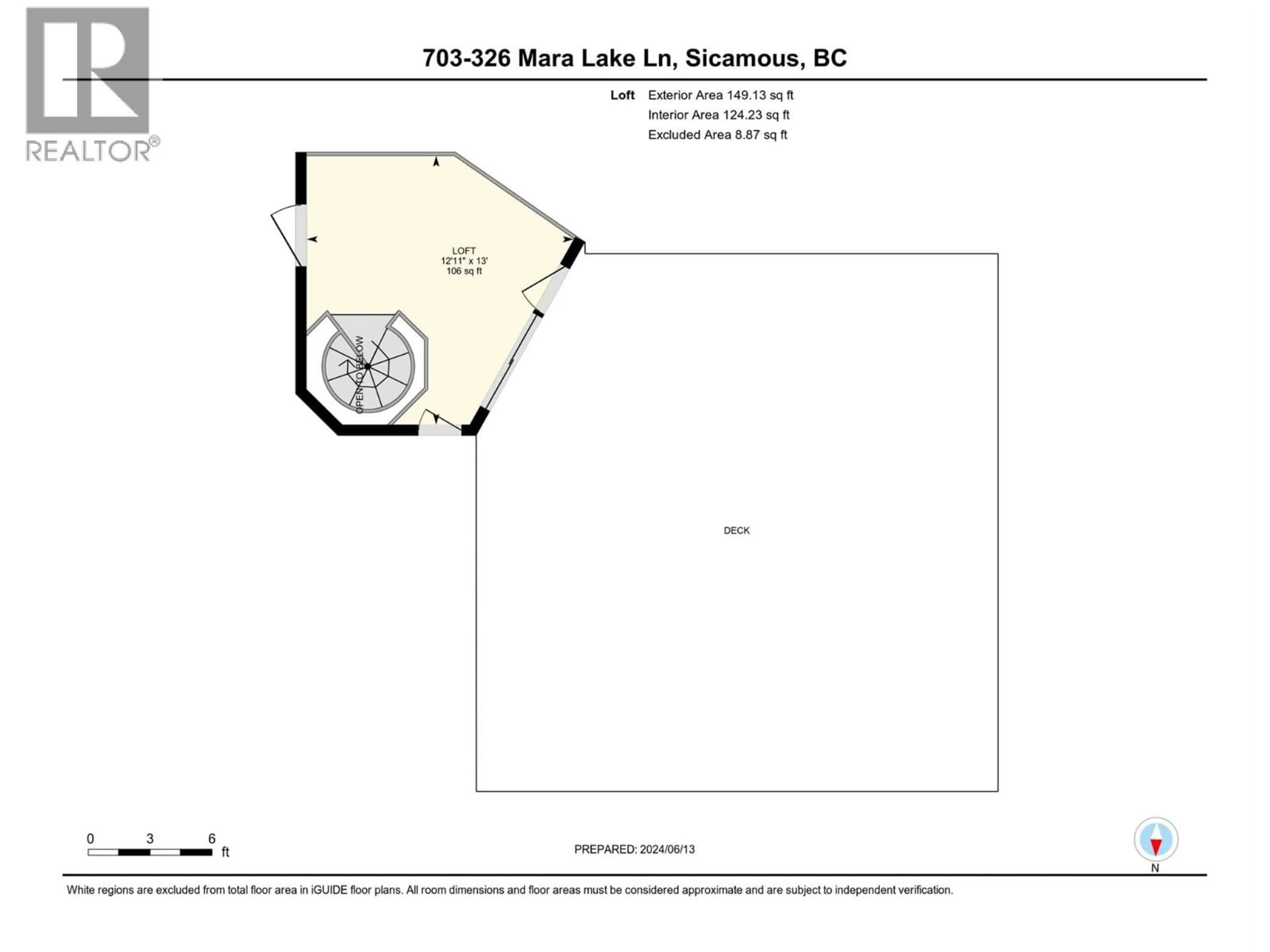 Floor plan for 703 - 326 MARA LAKE LANE, Sicamous British Columbia V0E2V1