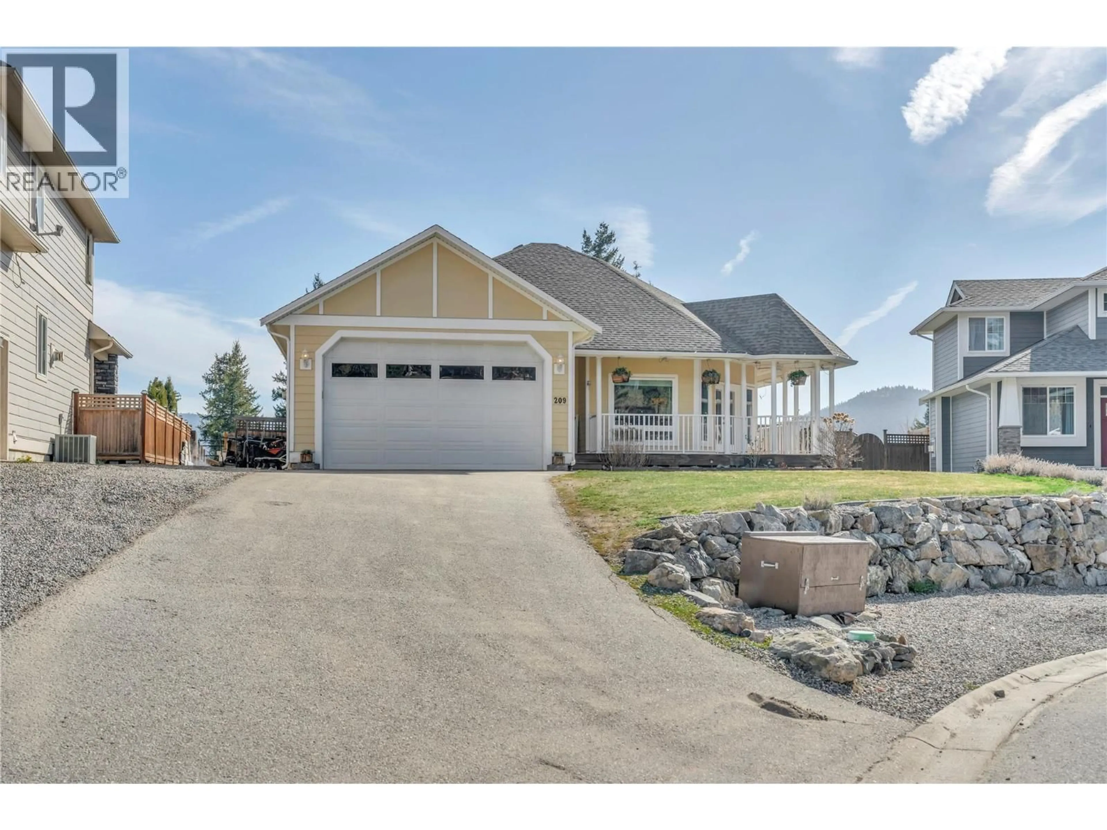 Home with vinyl exterior material, street for 209 WESTRIDGE COURT, Princeton British Columbia V0X1W0