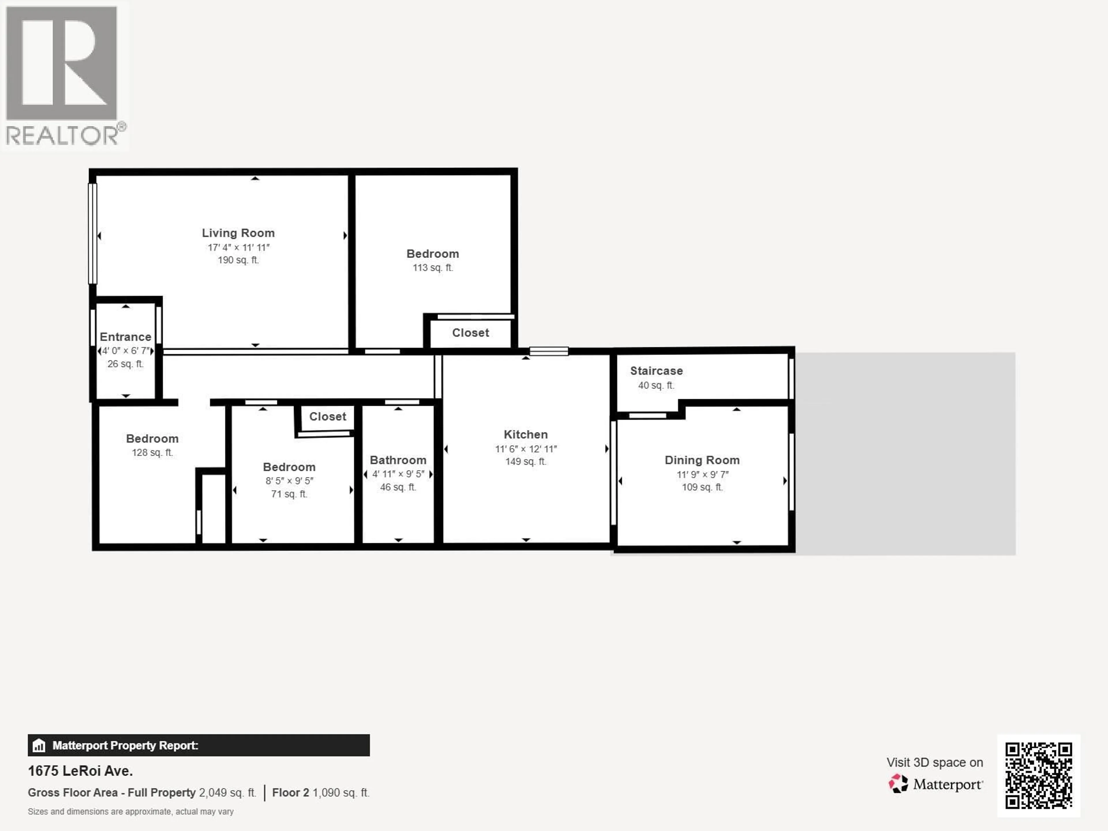 Floor plan for 1675 LEROI AVENUE, Rossland British Columbia V0G1Y0