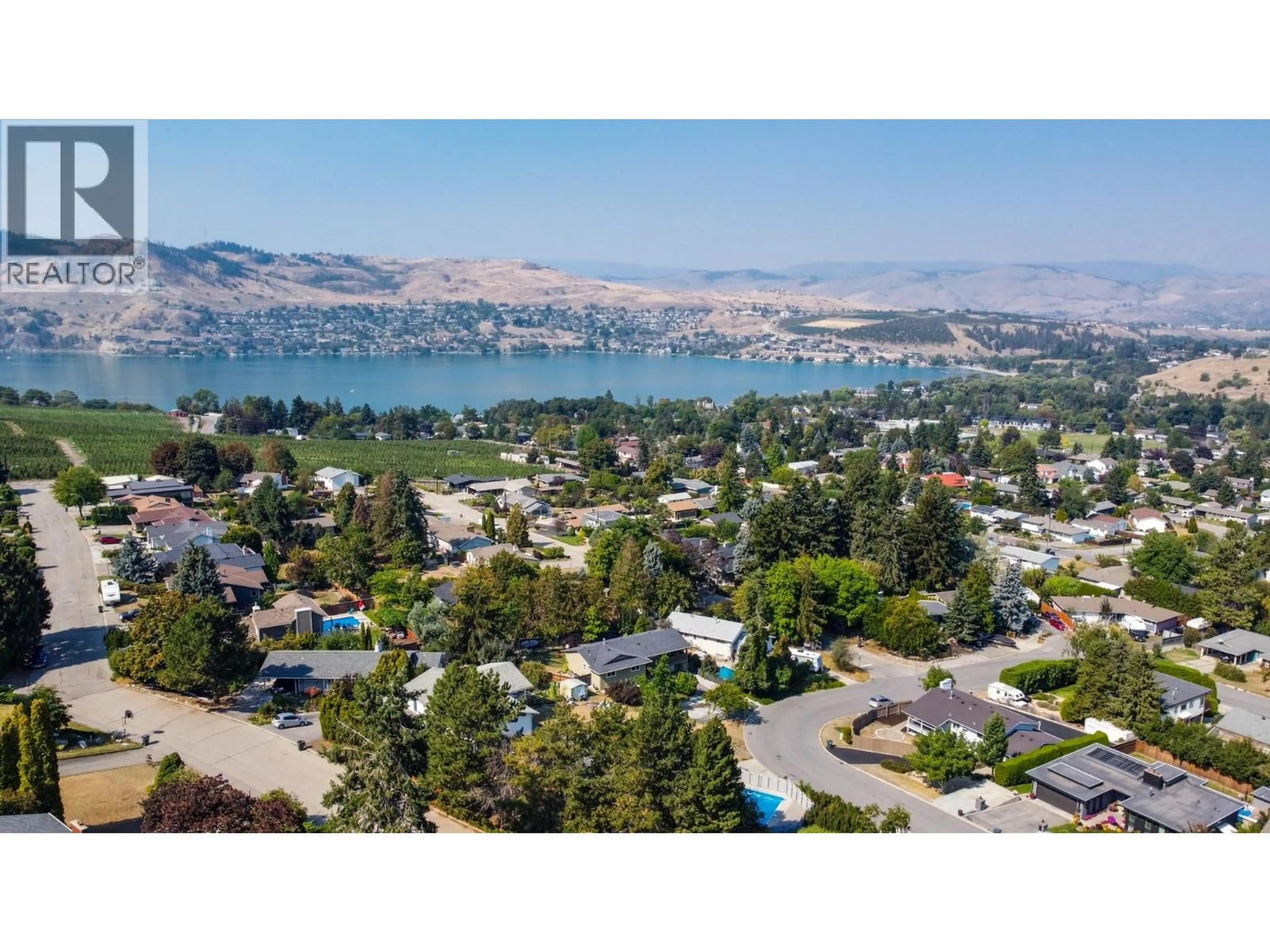 A pic from outside/outdoor area/front of a property/back of a property/a pic from drone, water/lake/river/ocean view for 11429 PRIEST VALLEY DRIVE, Coldstream British Columbia V1B1B4