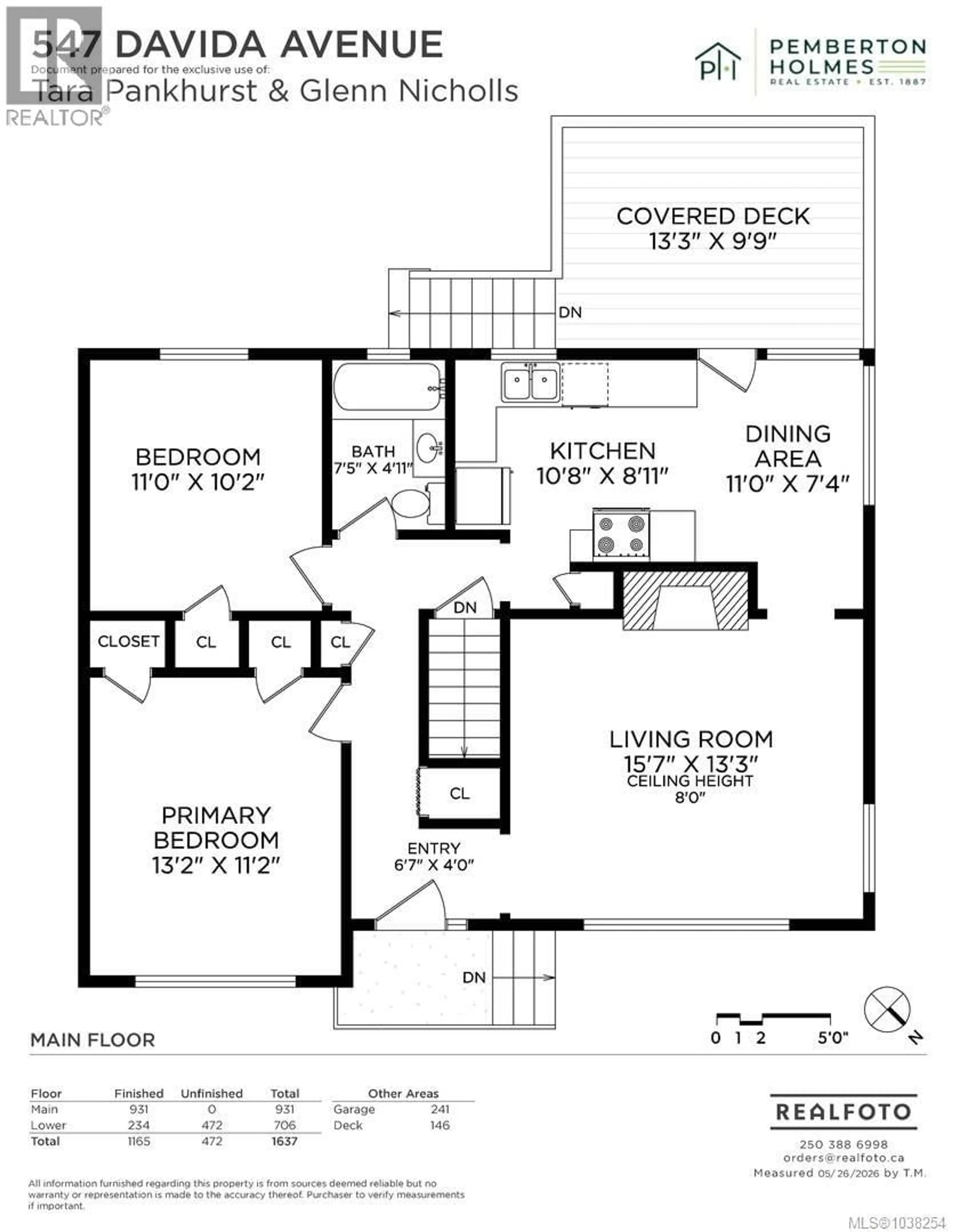 Floor plan for 547 DAVIDA AVENUE, Saanich British Columbia V9A2C8