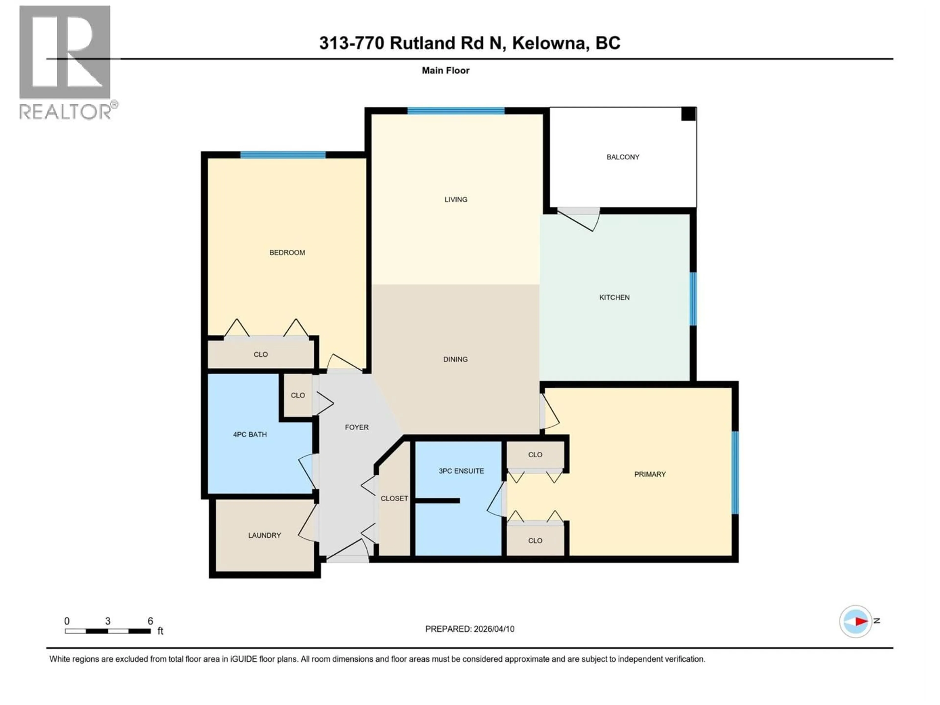 Floor plan for 313 - 770 RUTLAND ROAD, Kelowna British Columbia V1X3B7