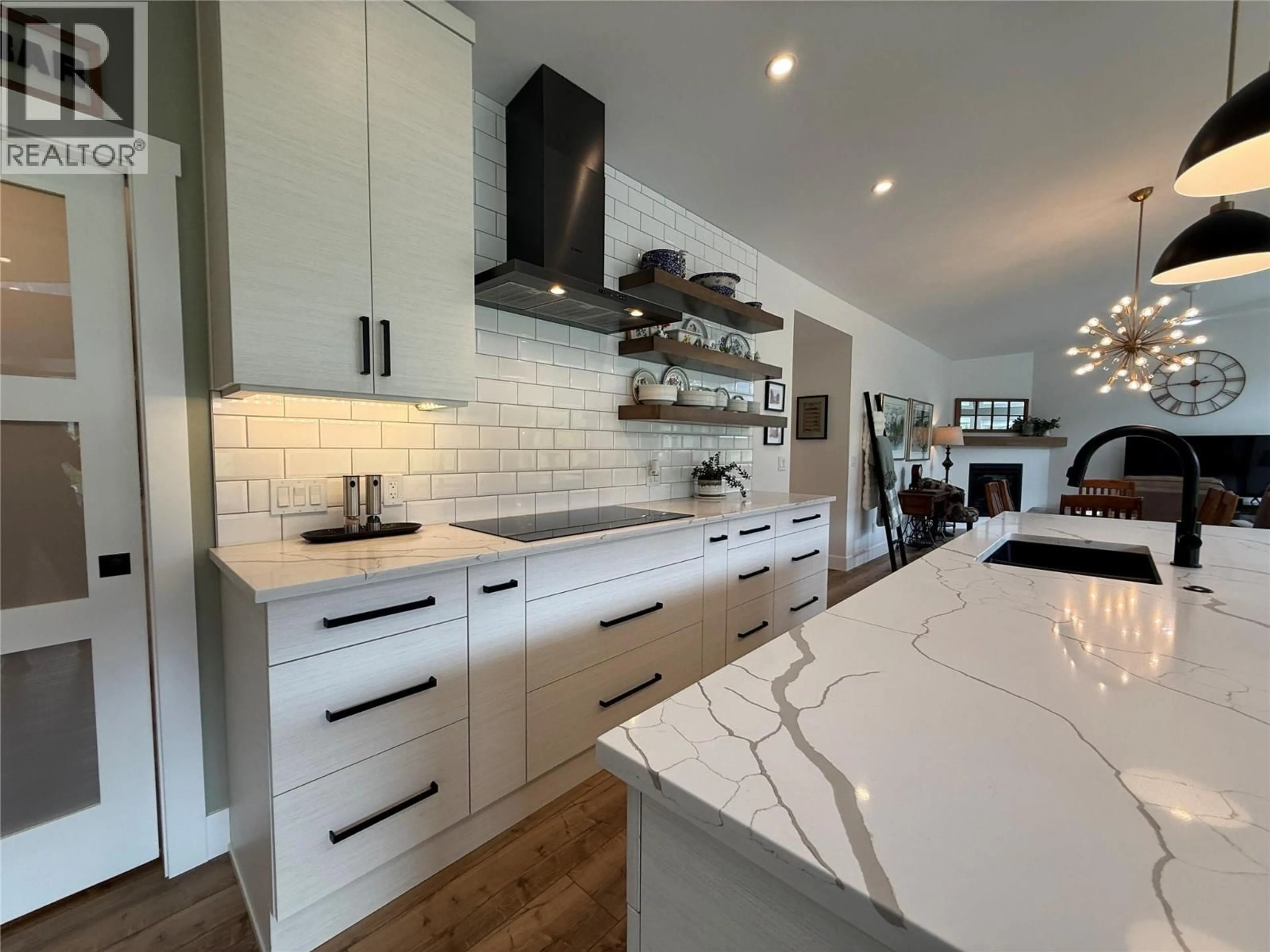 Contemporary kitchen, ceramic/tile floor for 4962 RIVERSIDE DRIVE, Fairmont Hot Springs British Columbia V0B1L1