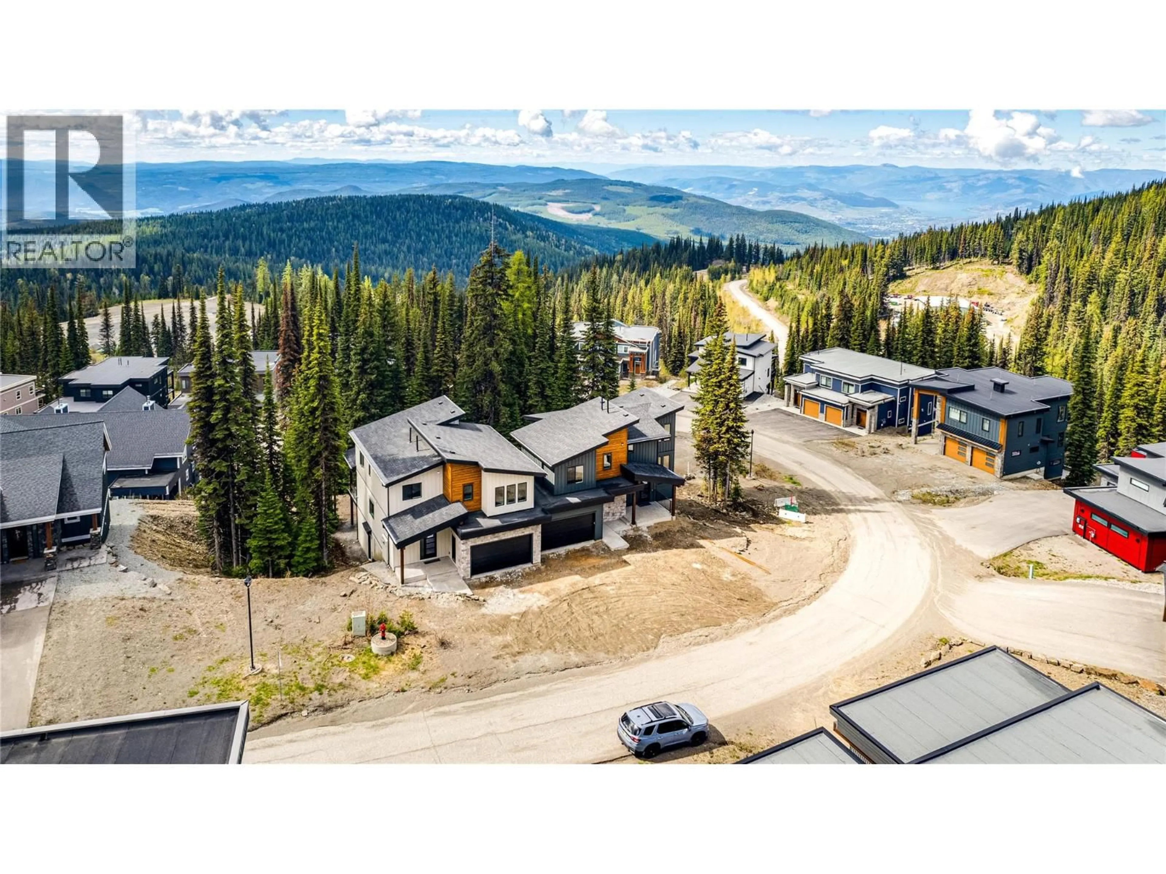 A pic from outside/outdoor area/front of a property/back of a property/a pic from drone, mountain view for 9930 CATHEDRAL DRIVE, Silver Star British Columbia V1B0S1
