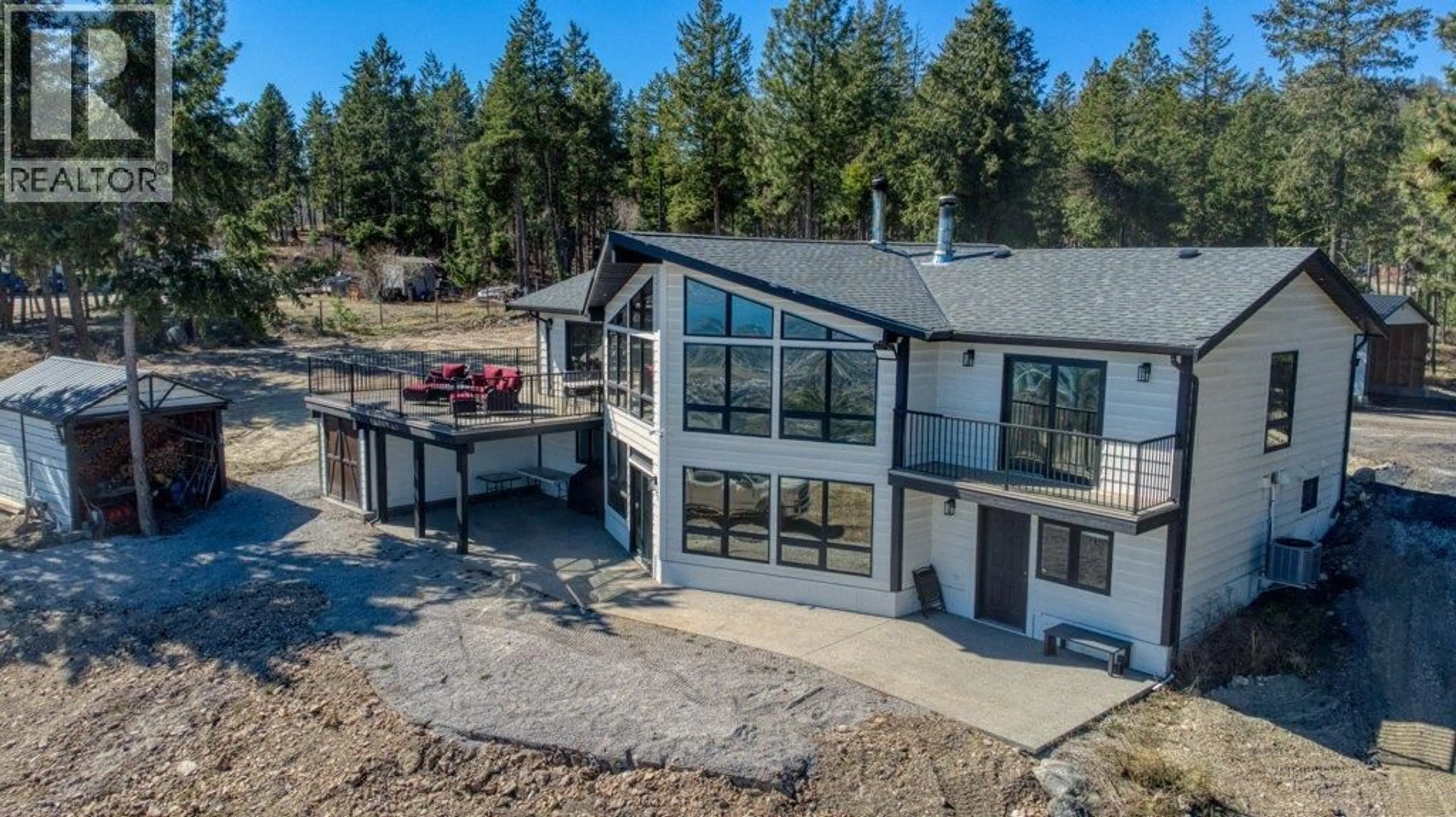 A pic from outside/outdoor area/front of a property/back of a property/a pic from drone, unknown for 3637 EMERALD ROAD, West Kelowna British Columbia V4T1W2