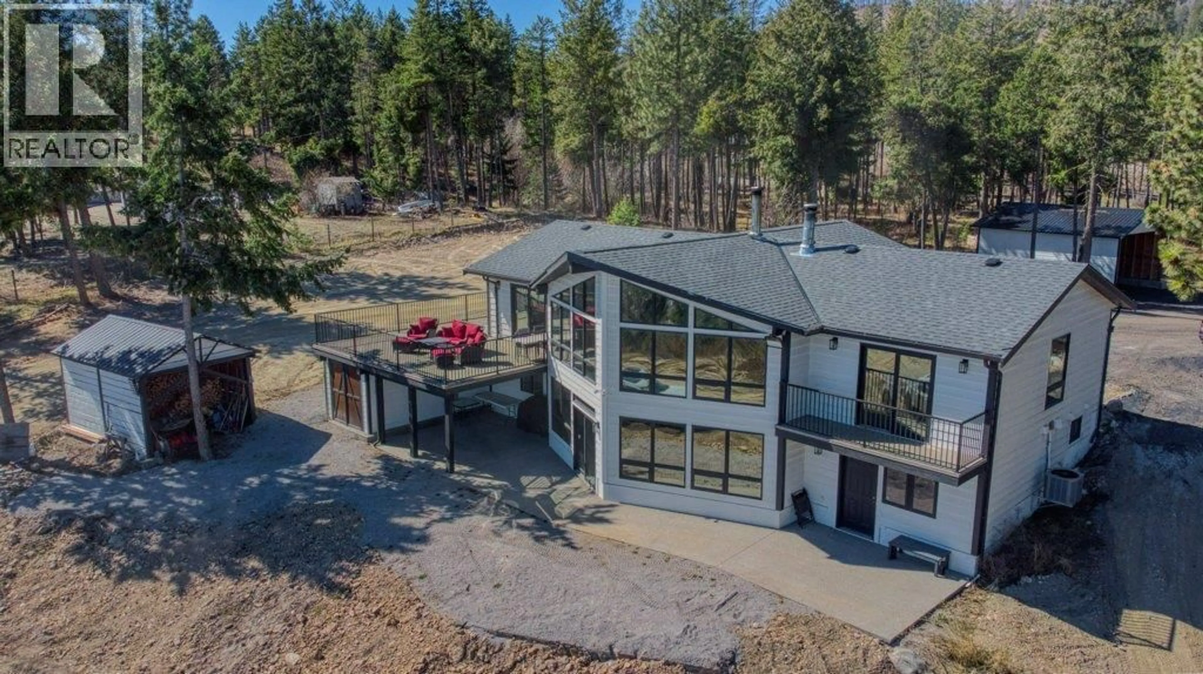A pic from outside/outdoor area/front of a property/back of a property/a pic from drone, unknown for 3637 EMERALD ROAD, West Kelowna British Columbia V4T1W2