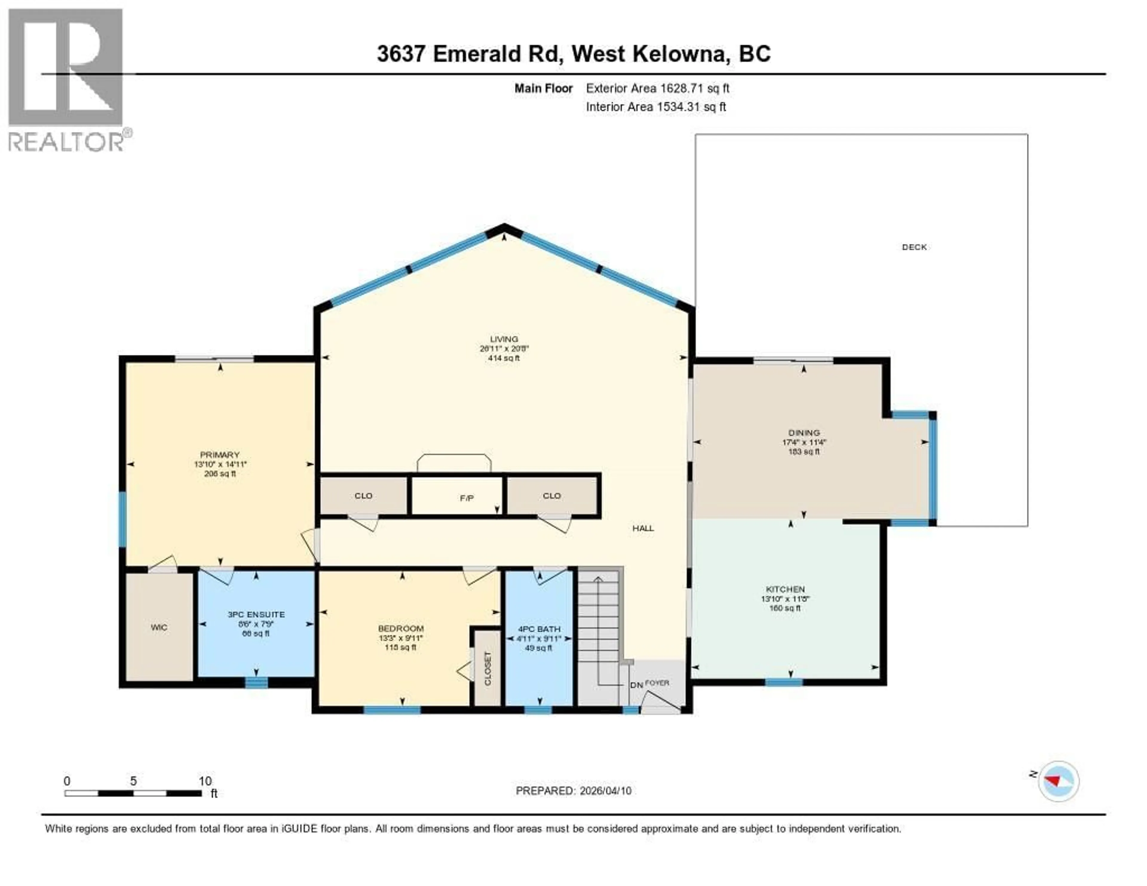 Floor plan for 3637 EMERALD ROAD, West Kelowna British Columbia V4T1W2