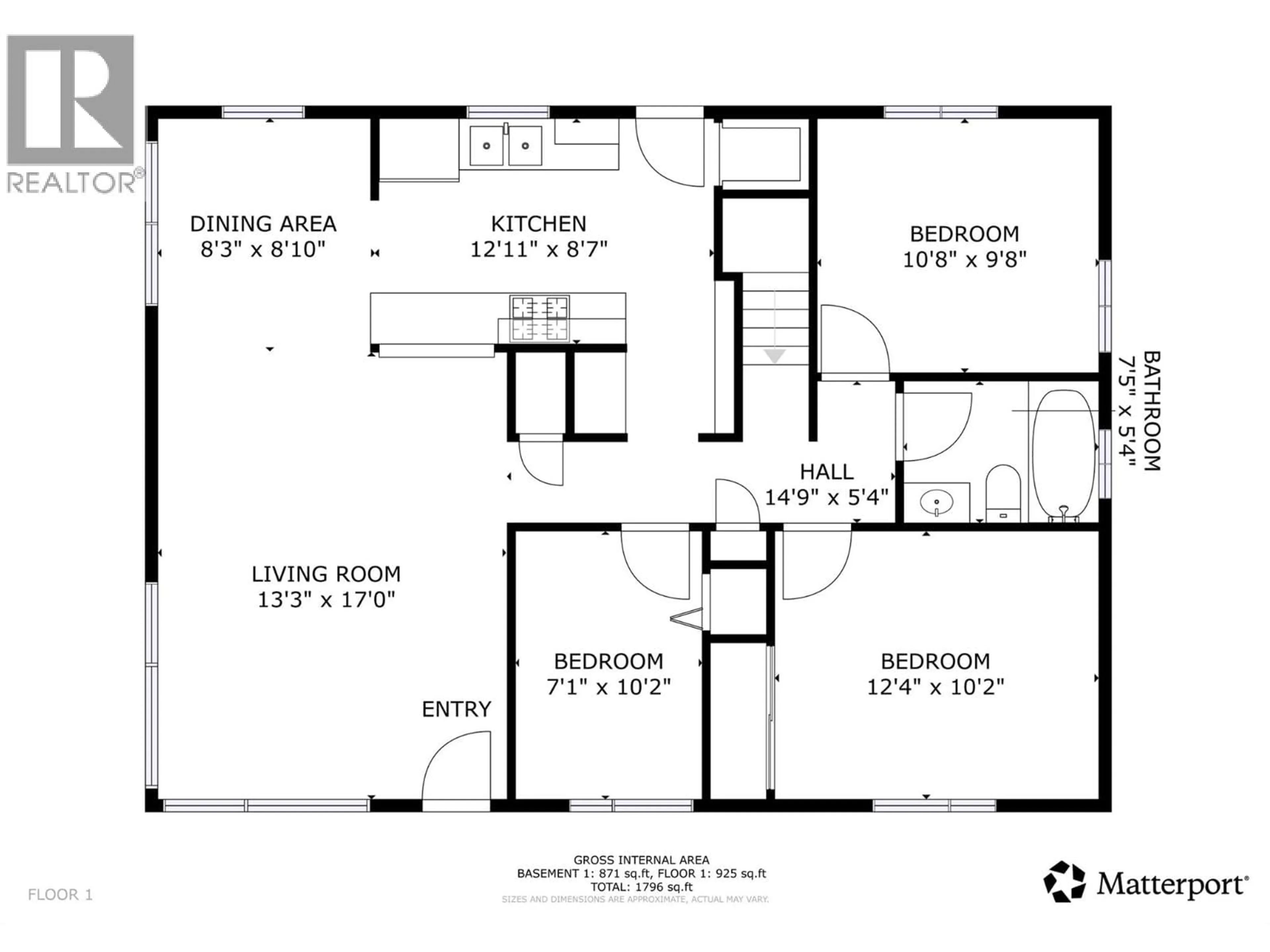 Floor plan for 650 9TH AVENUE, Castlegar British Columbia V1N1M4