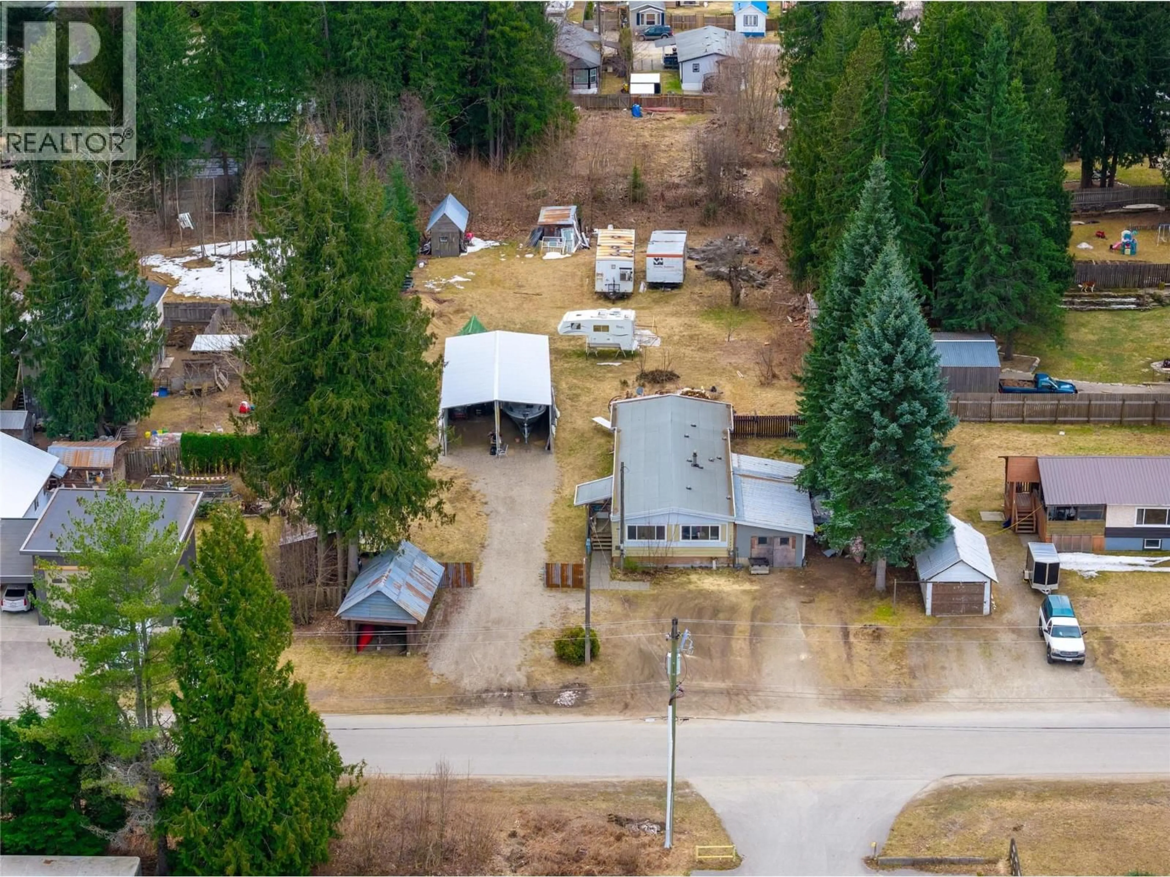 A pic from outside/outdoor area/front of a property/back of a property/a pic from drone, unknown for 1657 ILLINISKY ROAD, Revelstoke British Columbia V0E3K0