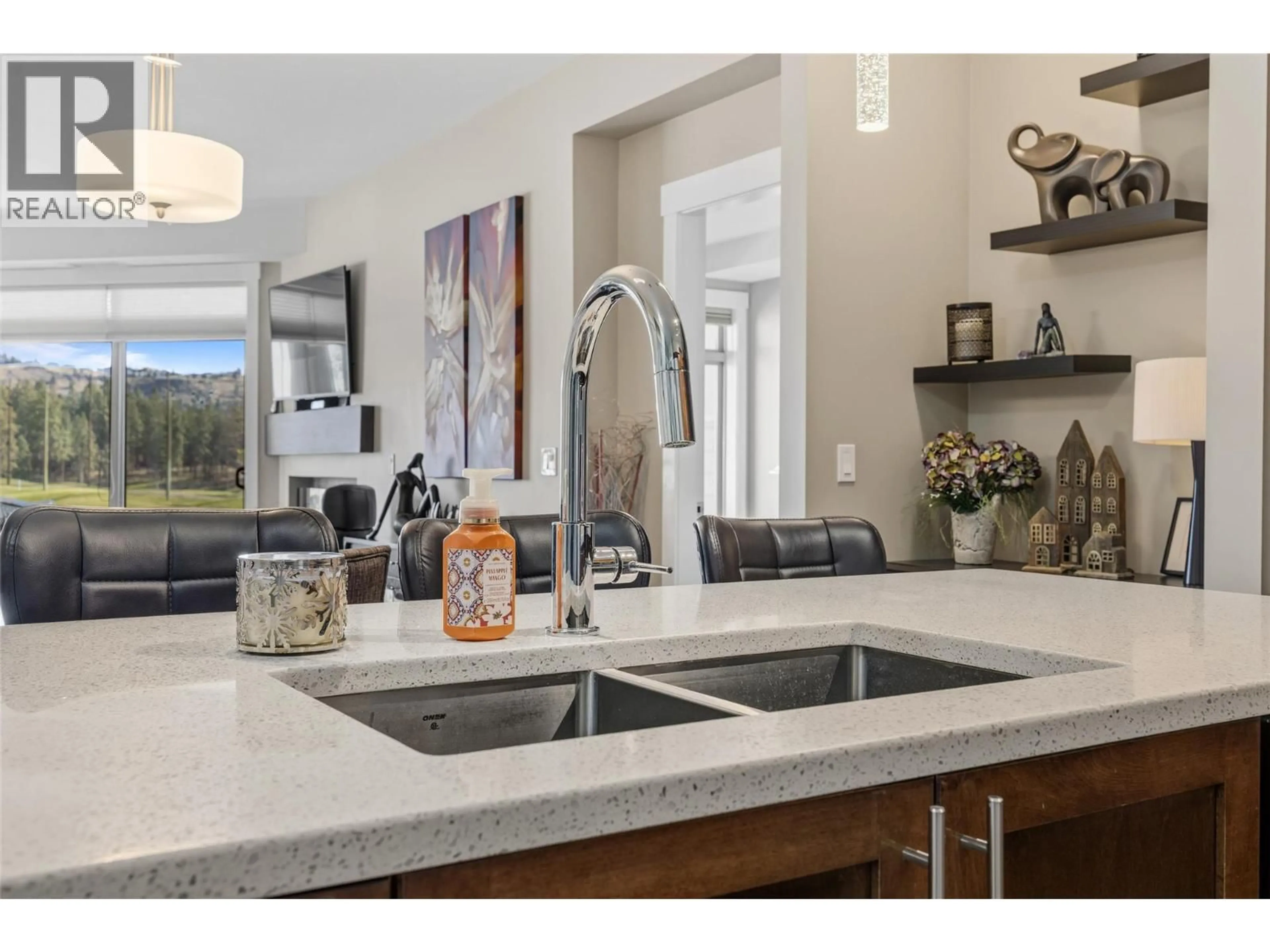 Open concept kitchen, ceramic/tile floor for 102 - 3545 CARRINGTON ROAD, West Kelowna British Columbia V4T3A9