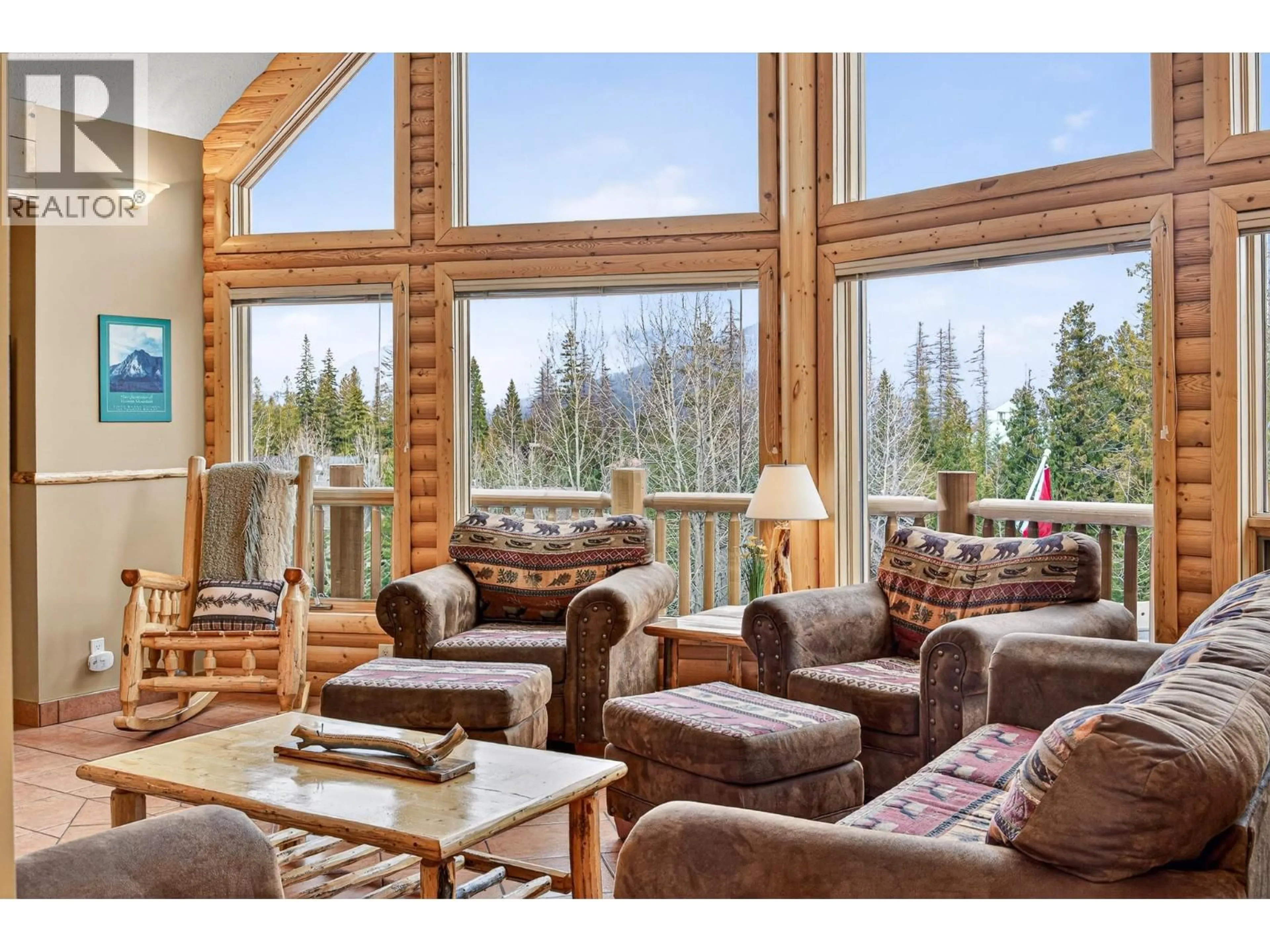 Living room with furniture, wood/laminate floor for 5267 HIGHLINE DRIVE, Fernie British Columbia V0B1M6