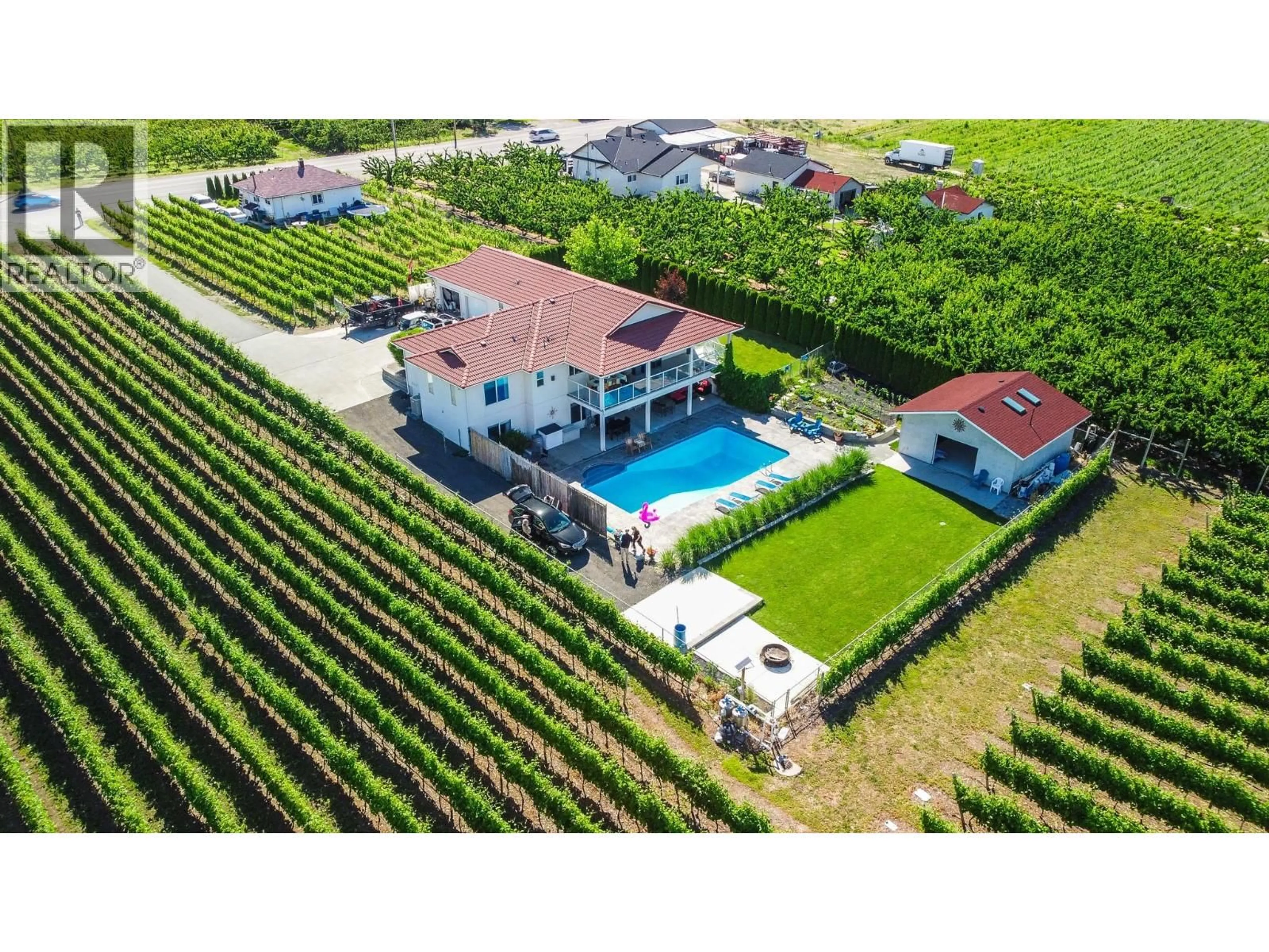 A pic from outside/outdoor area/front of a property/back of a property/a pic from drone, unknown for 11629 97TH HIGHWAY, Osoyoos British Columbia V0H1V2