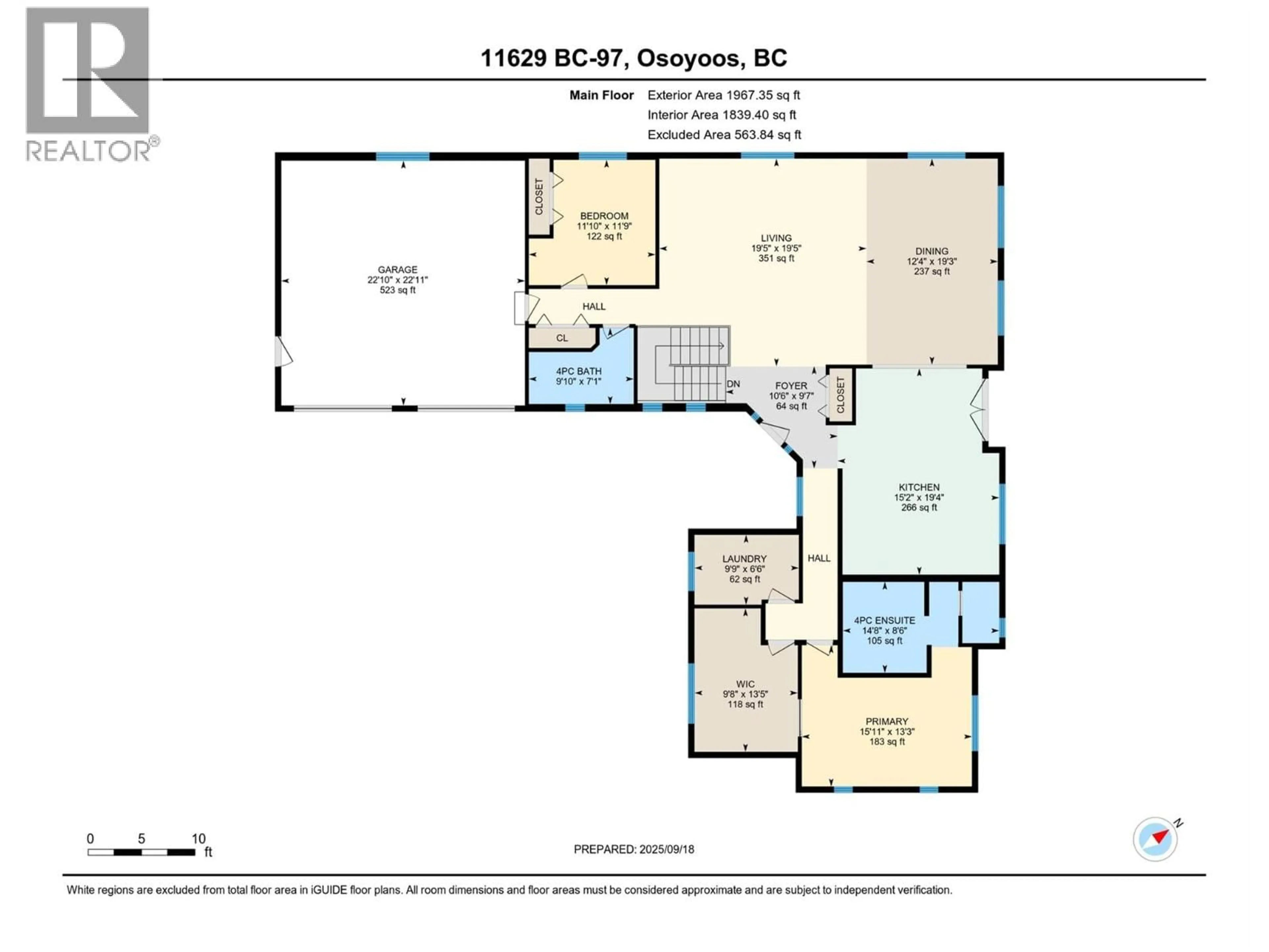 Floor plan for 11629 97TH HIGHWAY, Osoyoos British Columbia V0H1V2