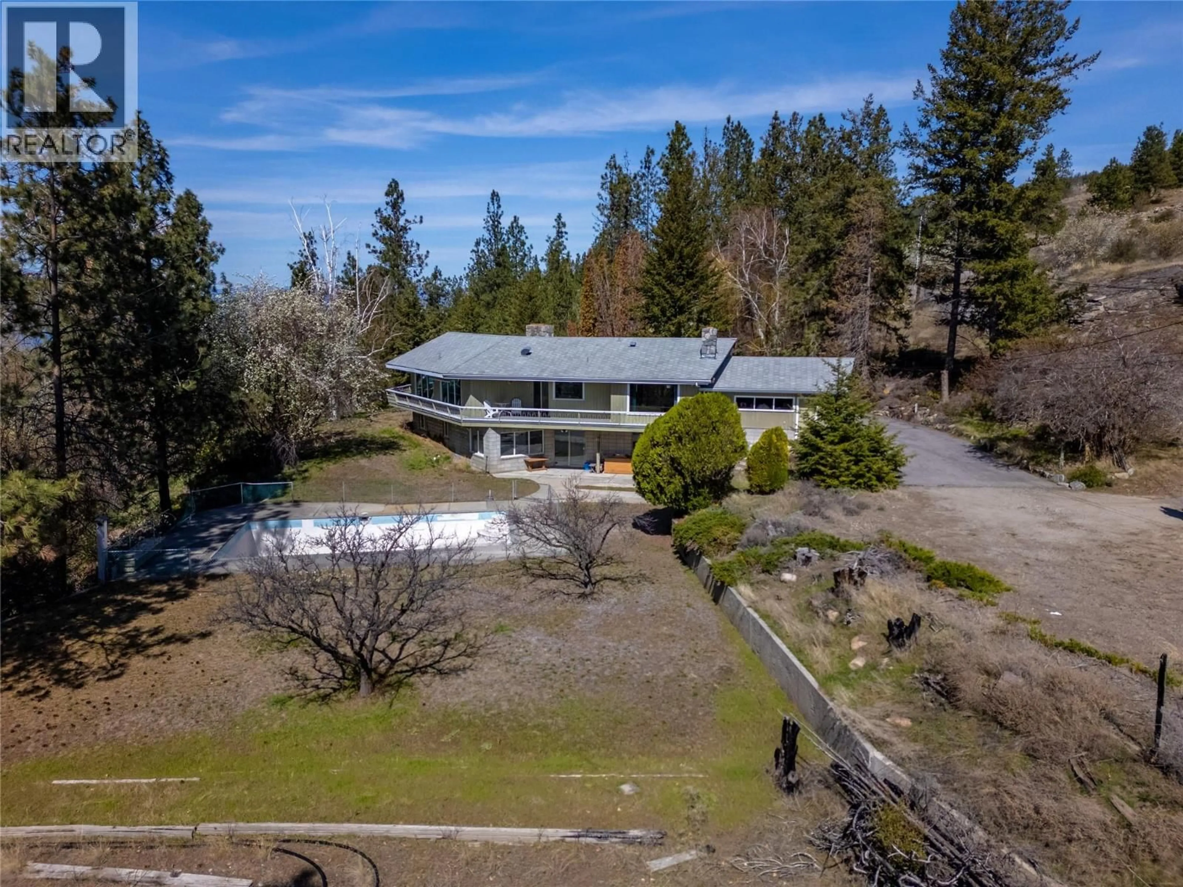 A pic from outside/outdoor area/front of a property/back of a property/a pic from drone, unknown for 2110 NARAMATA ROAD, Naramata British Columbia V0H1N1