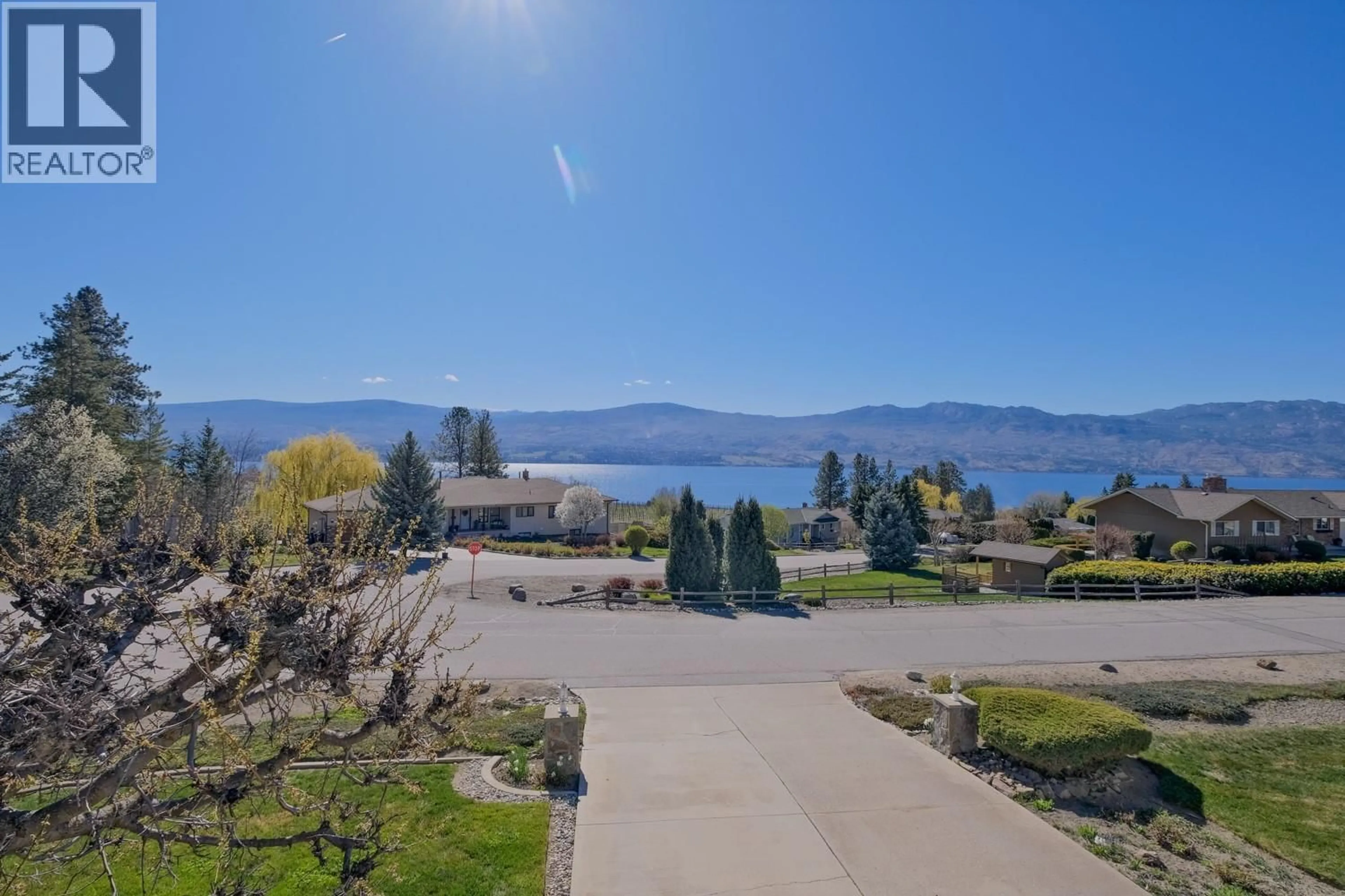 A pic from outside/outdoor area/front of a property/back of a property/a pic from drone, water/lake/river/ocean view for 1056 AUBREY ROAD, West Kelowna British Columbia V1Z2V9