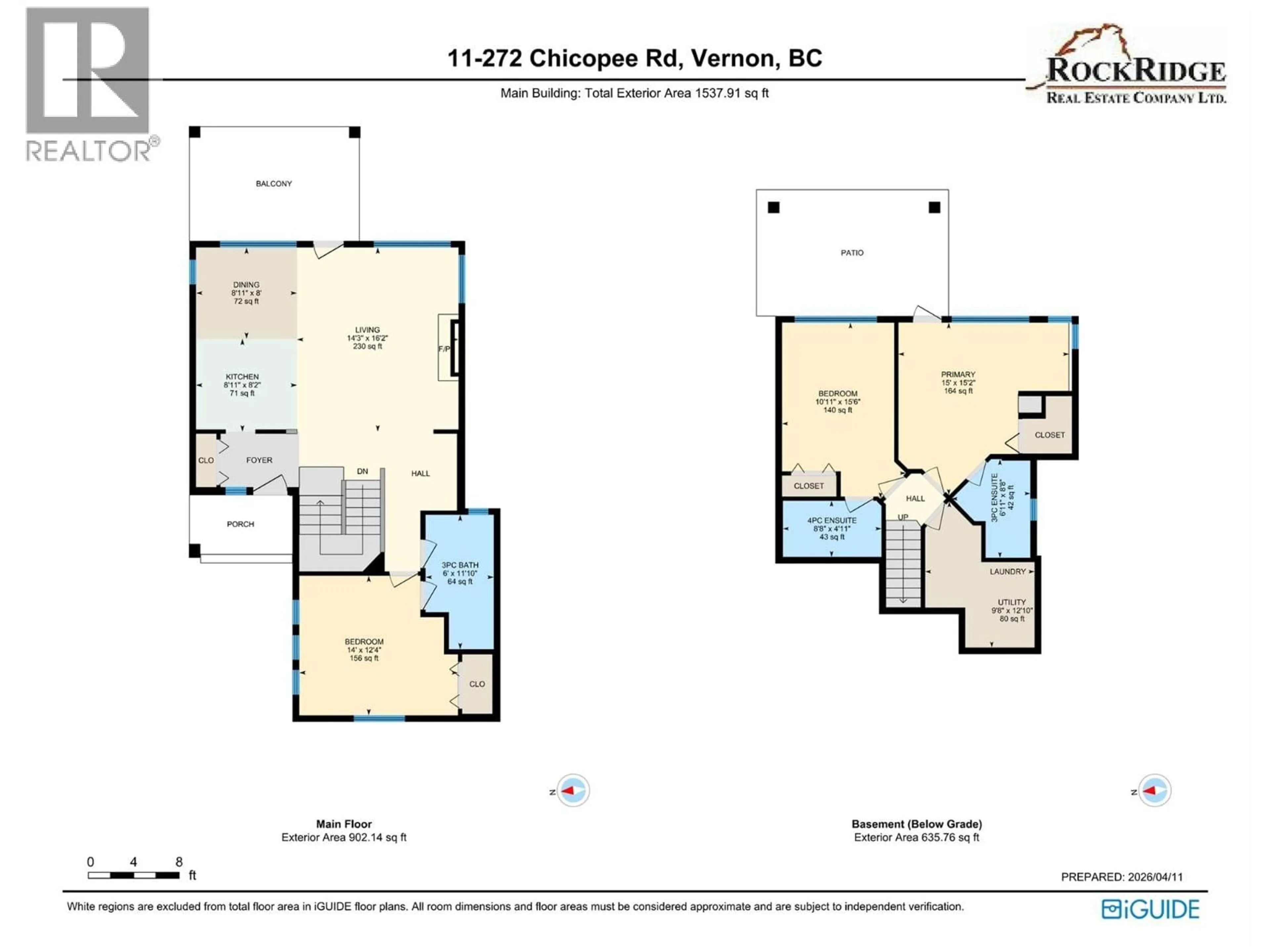Floor plan for 11 - 272 CHICOPEE ROAD, Vernon British Columbia V1H1V7