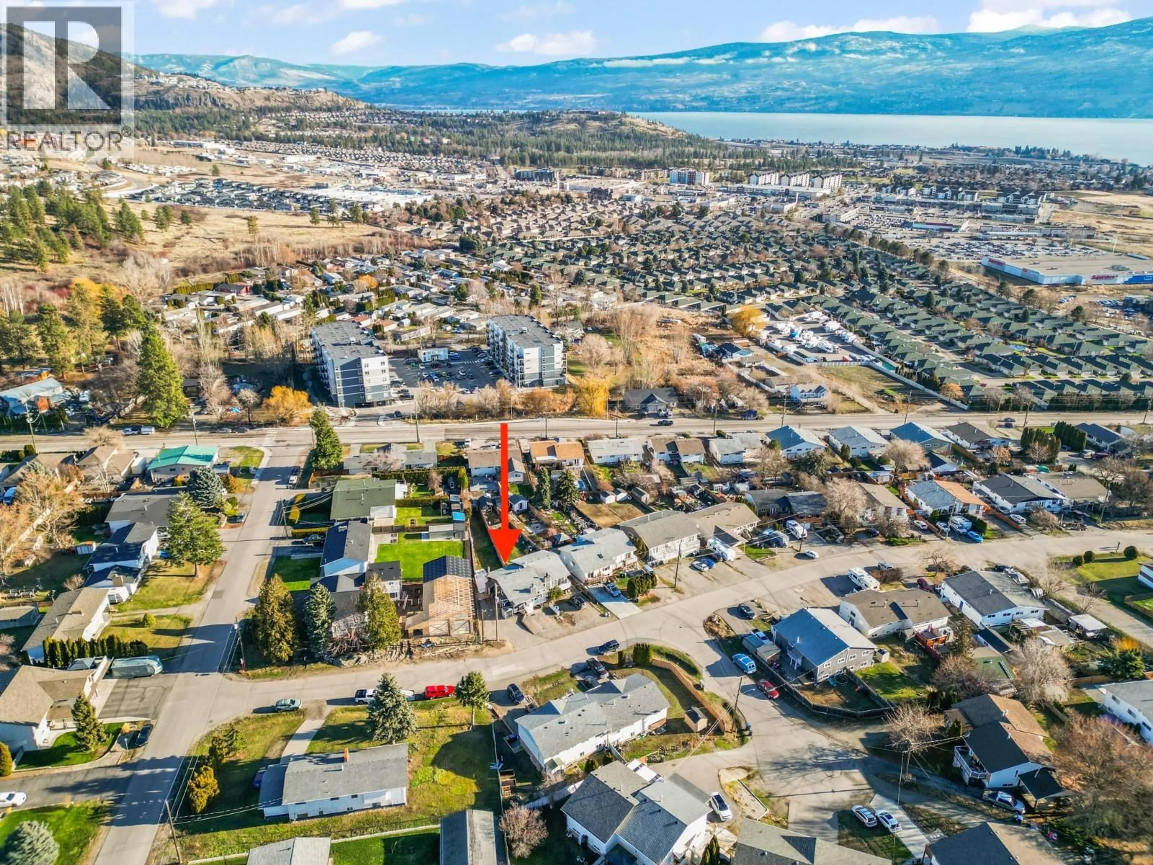 A pic from outside/outdoor area/front of a property/back of a property/a pic from drone, mountain view for 3405 LOGAN ROAD, West Kelowna British Columbia V4T1N4