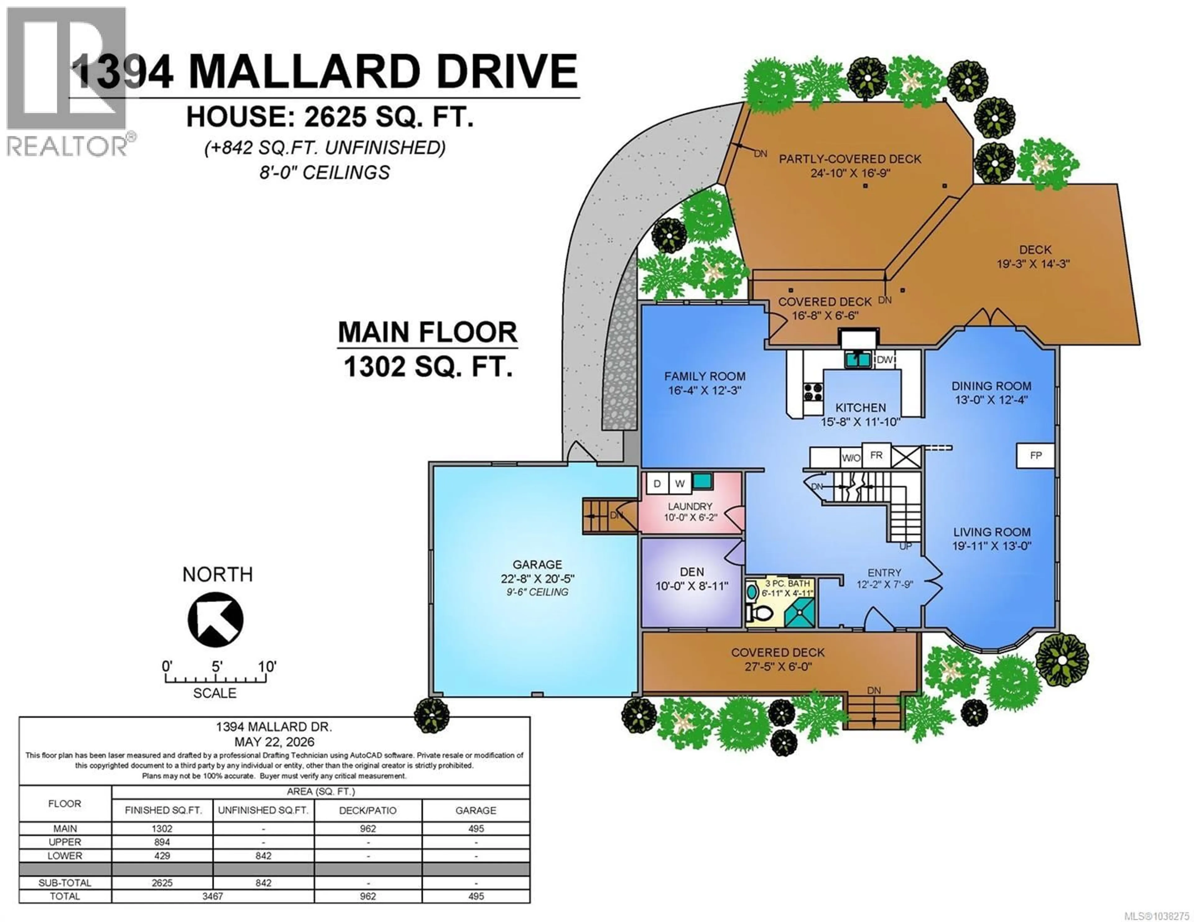 Floor plan for 1394 MALLARD DRIVE, Courtenay British Columbia V9N8J8