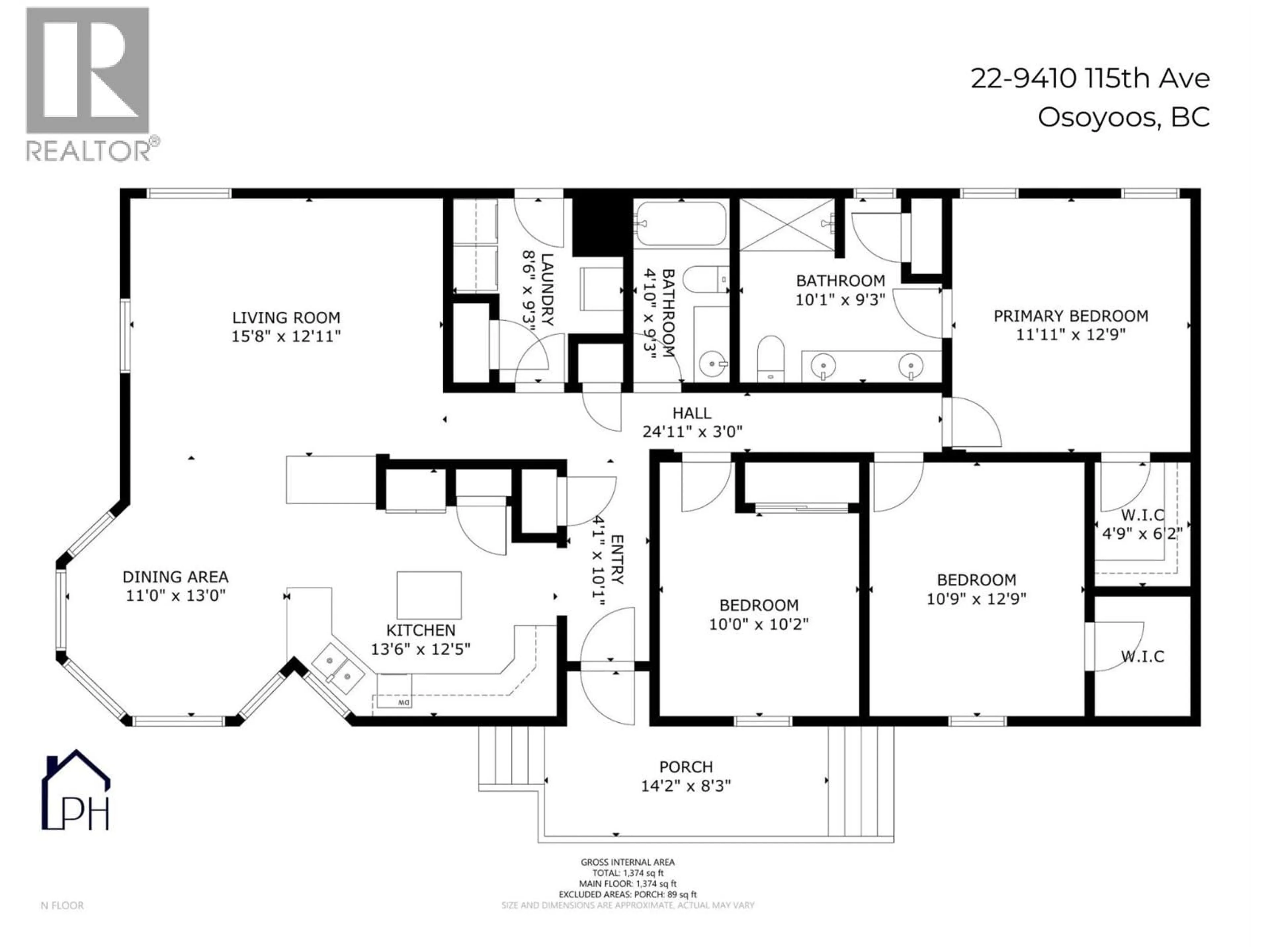 Floor plan for 22 - 9410 115TH STREET, Osoyoos British Columbia V0H1V5