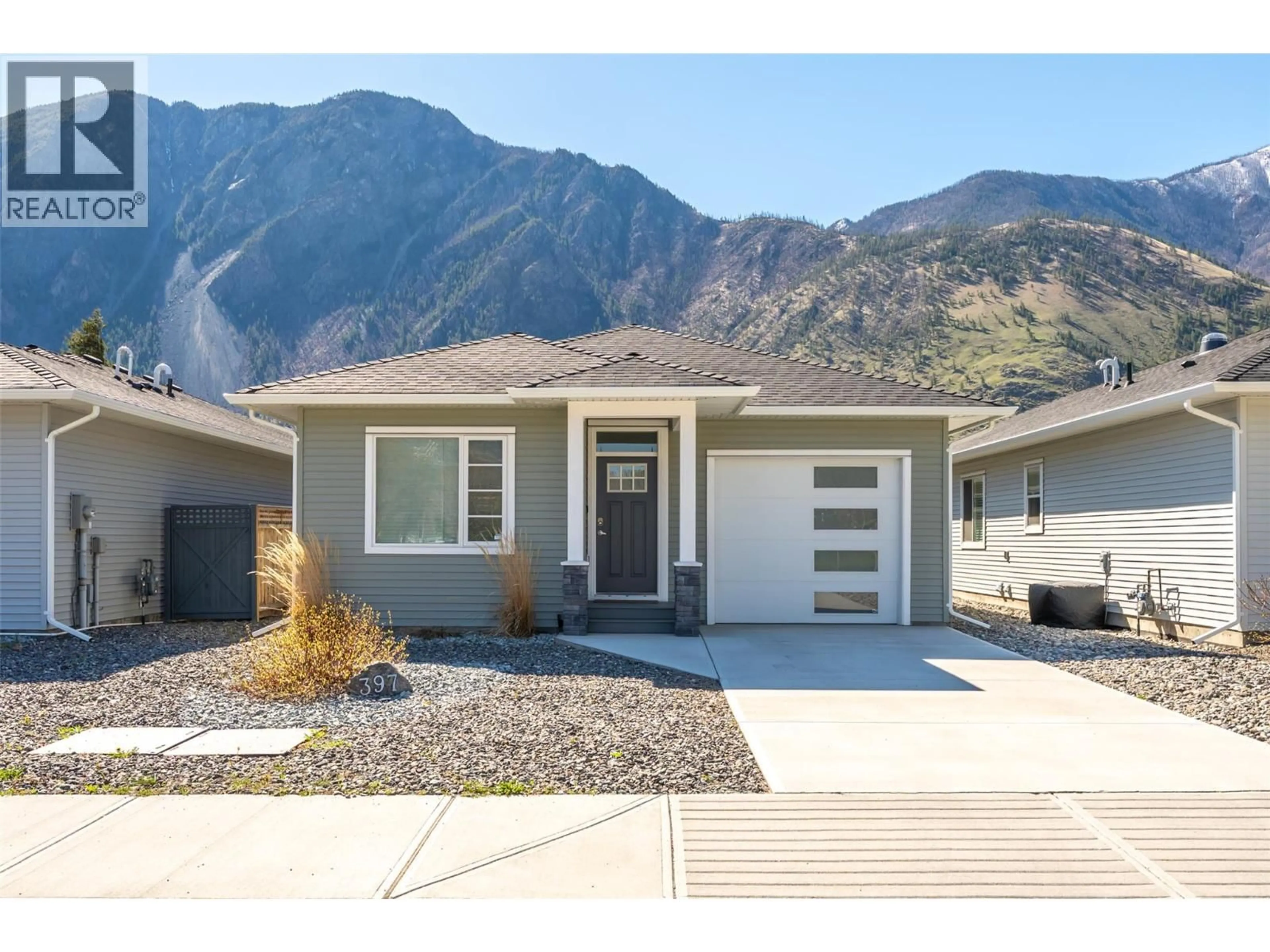 Home with vinyl exterior material, mountain view for 397 10TH AVENUE, Keremeos British Columbia V0X1N3