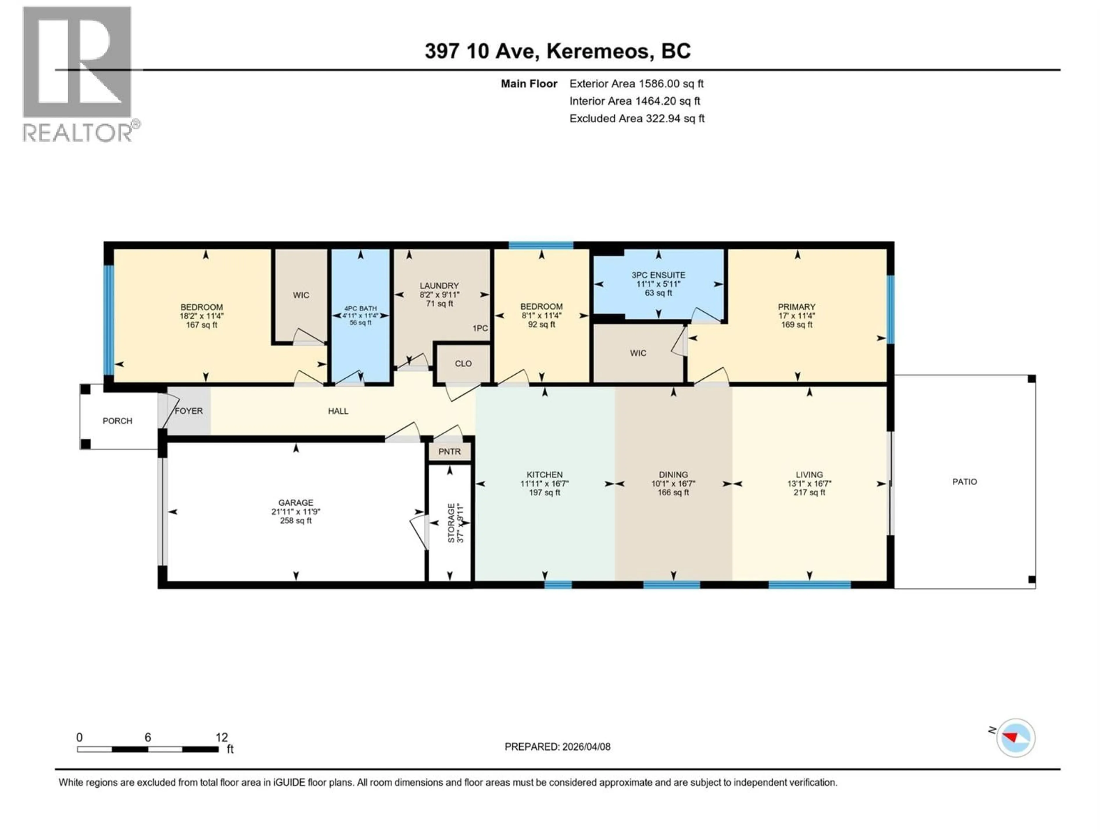 Floor plan for 397 10TH AVENUE, Keremeos British Columbia V0X1N3