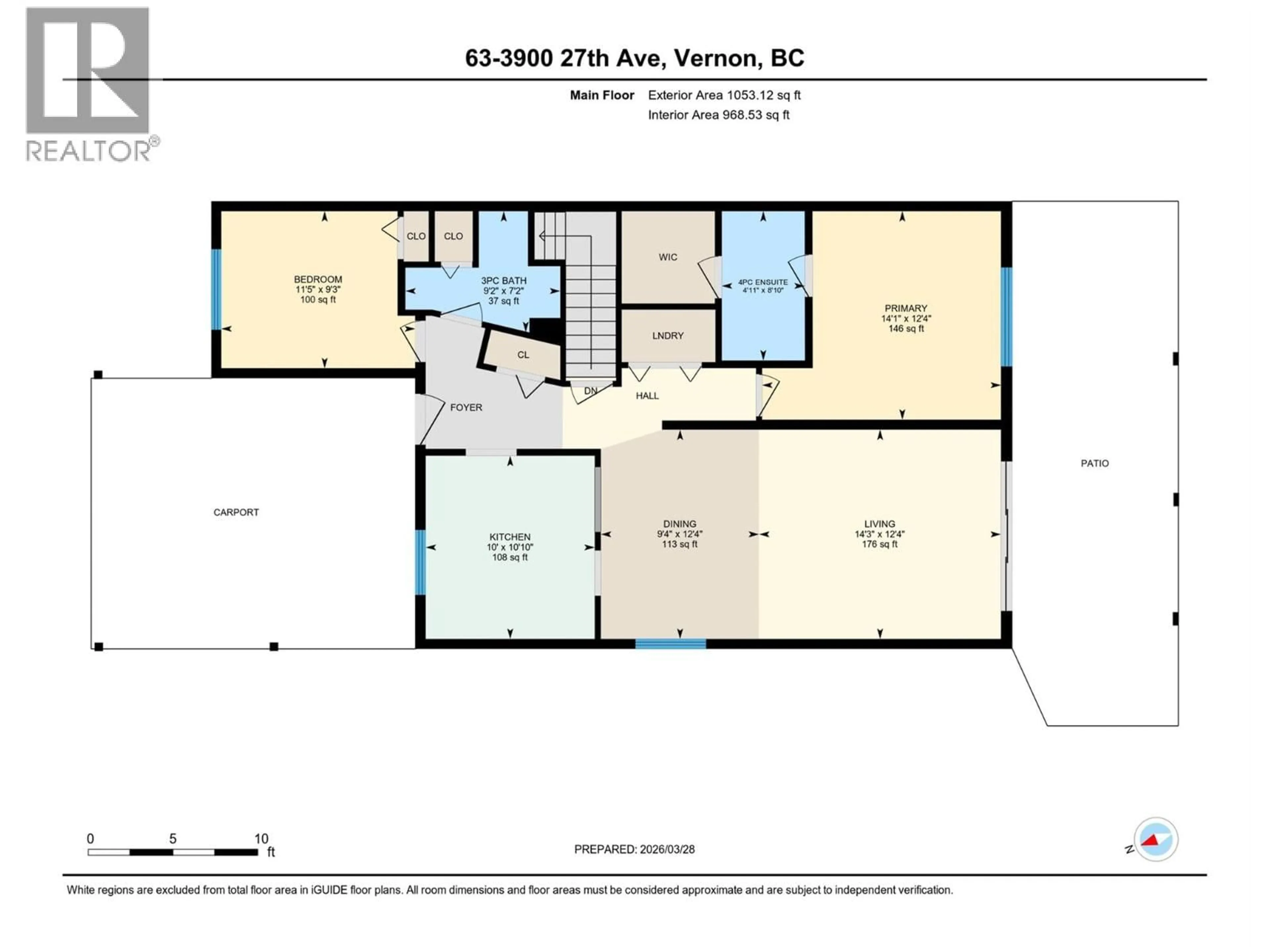 Floor plan for 63 - 3900 27 AVENUE, Vernon British Columbia V1T9E6