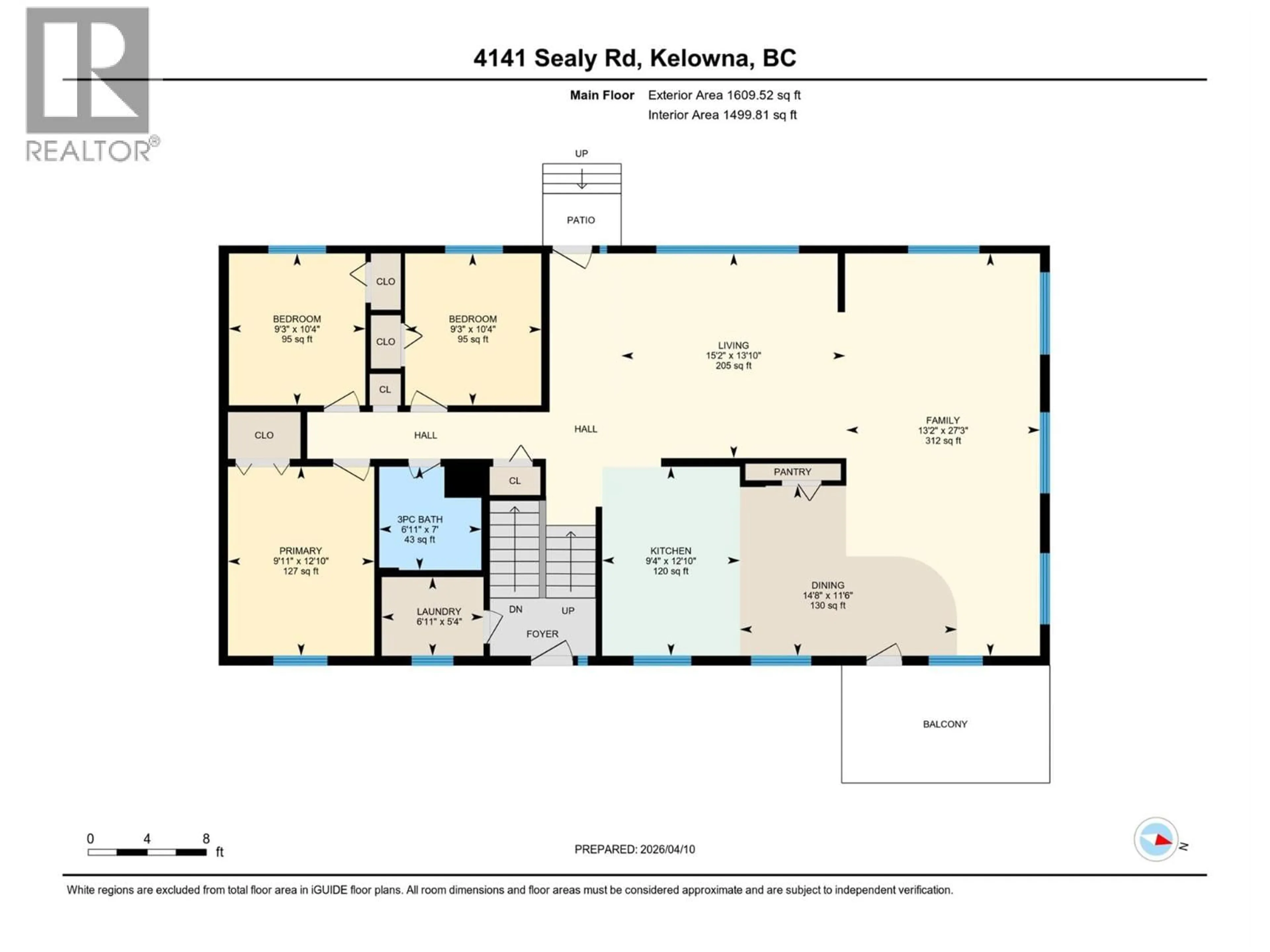Floor plan for 4141 SEALY ROAD, Kelowna British Columbia V1W4C4