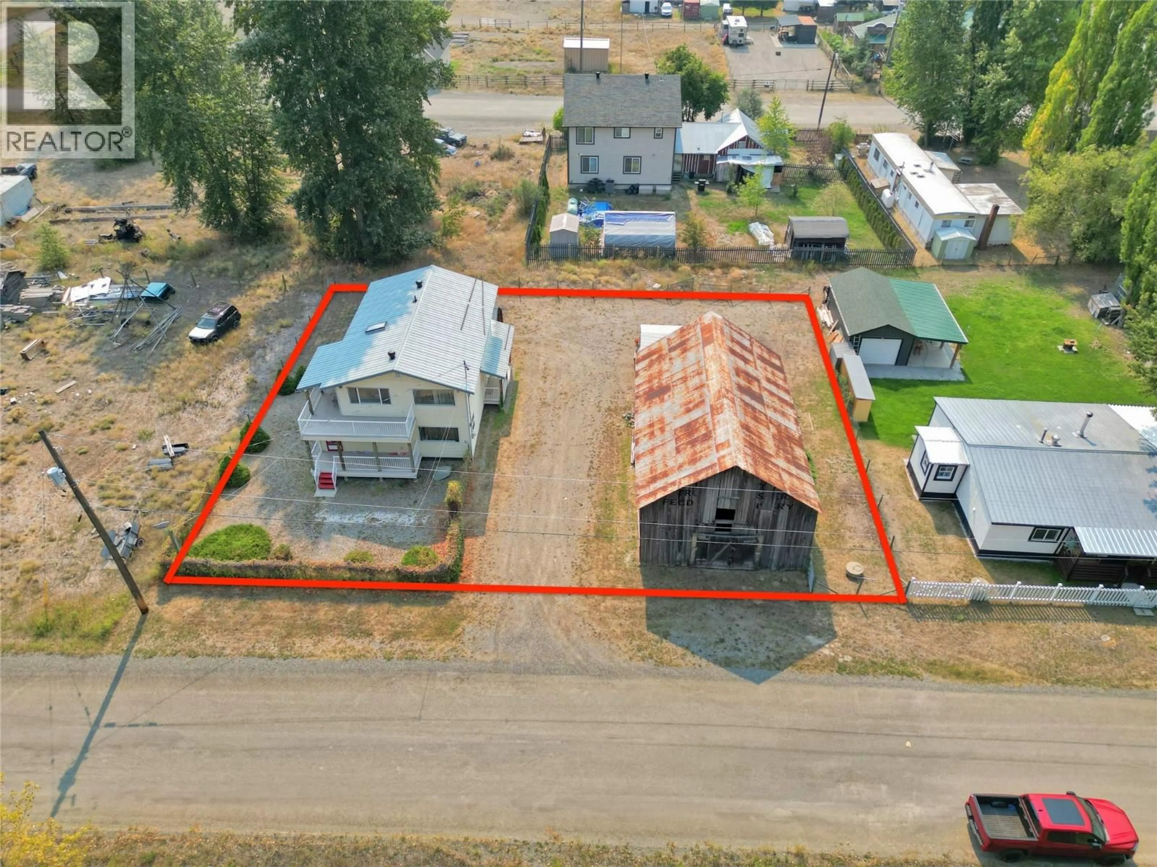 A pic from outside/outdoor area/front of a property/back of a property/a pic from drone, building for 1827 FRONT STREET, Coalmont-Tulameen British Columbia V0X1W0