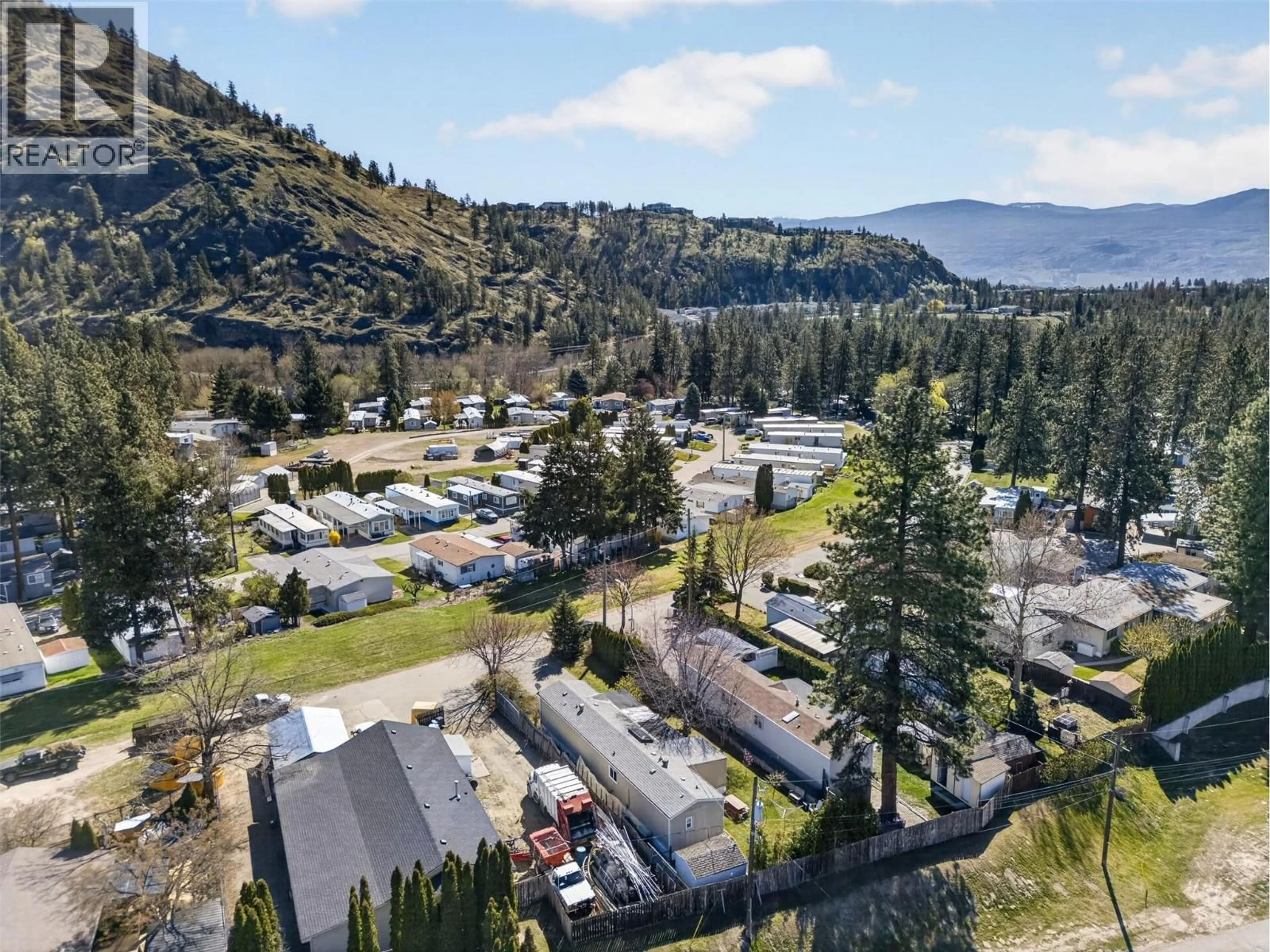 A pic from outside/outdoor area/front of a property/back of a property/a pic from drone, mountain view for 284 - 1999 HIGHWAY 97S OTHER, Kelowna British Columbia V1Z1B2