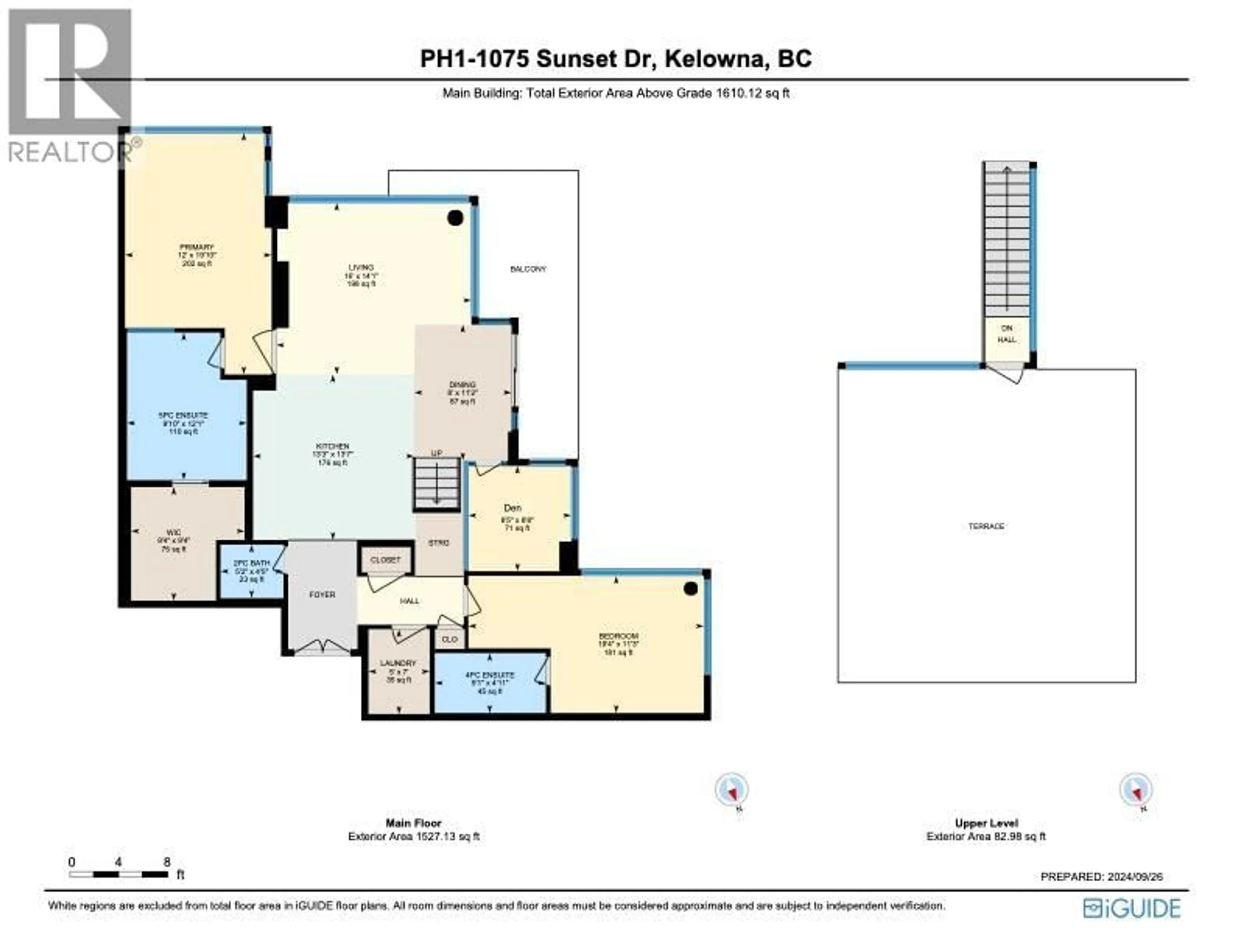Floor plan for PH1 - 1075 SUNSET DRIVE, Kelowna British Columbia V1Y9Y9