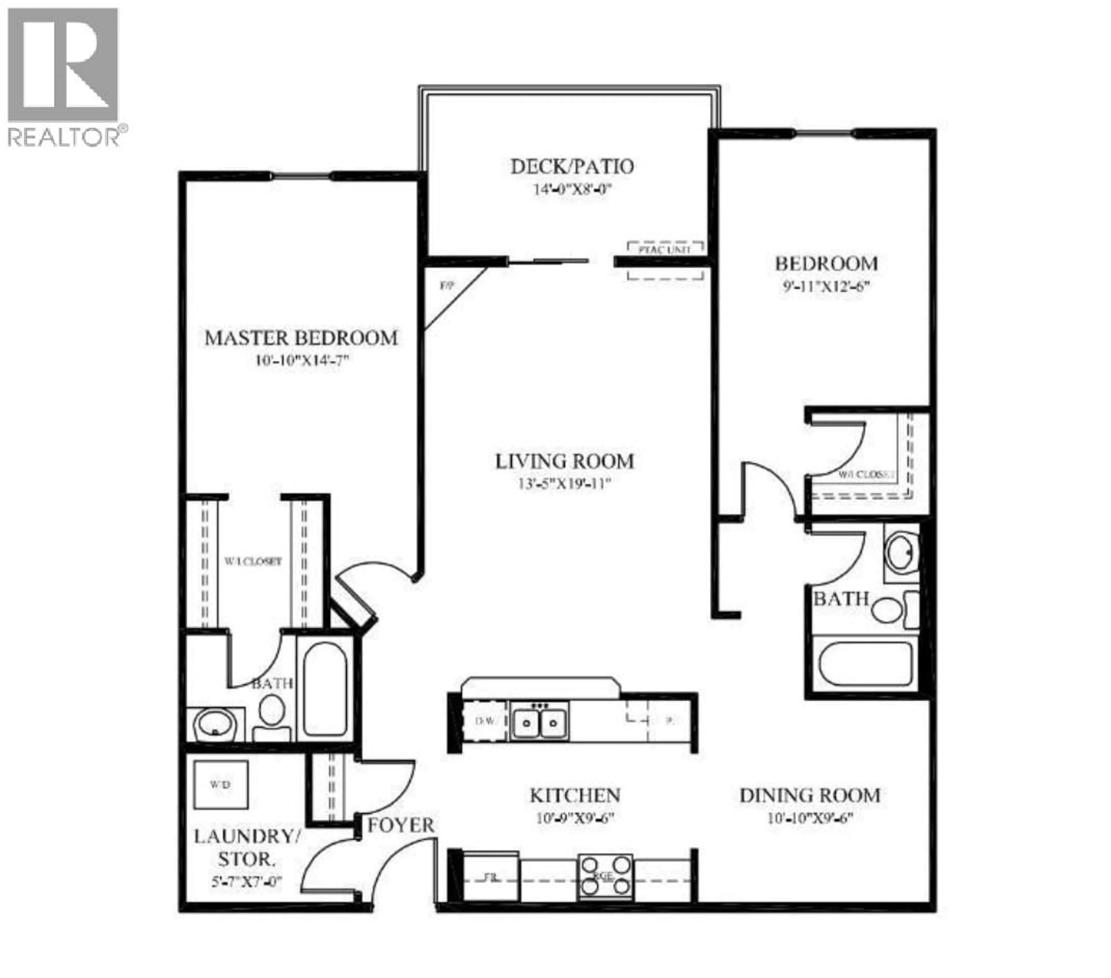 Floor plan for 205 - 4874 STANLEY STREET, Radium Hot Springs British Columbia V0A1M0