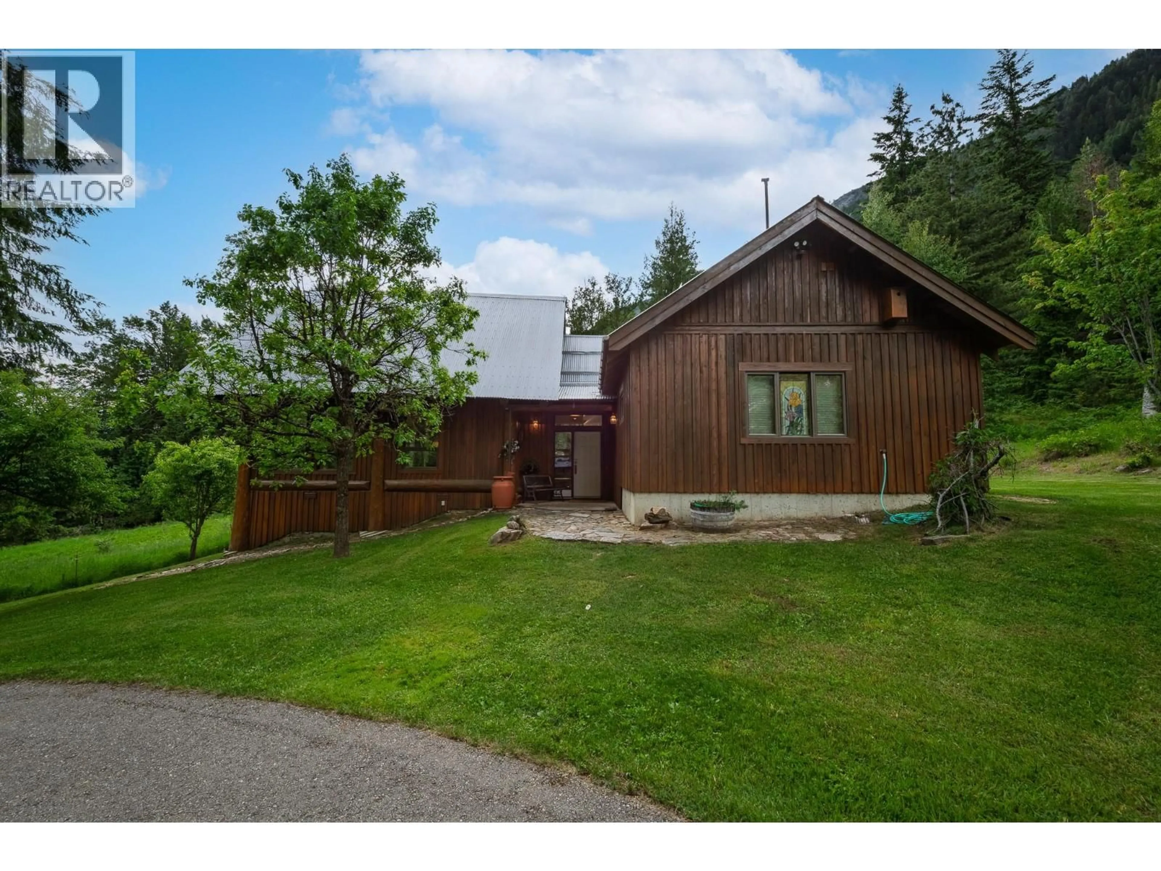 A pic from outside/outdoor area/front of a property/back of a property/a pic from drone, mountain view for 16749 CRAWFORD CREEK ROAD, Crawford Bay British Columbia V0B1E0