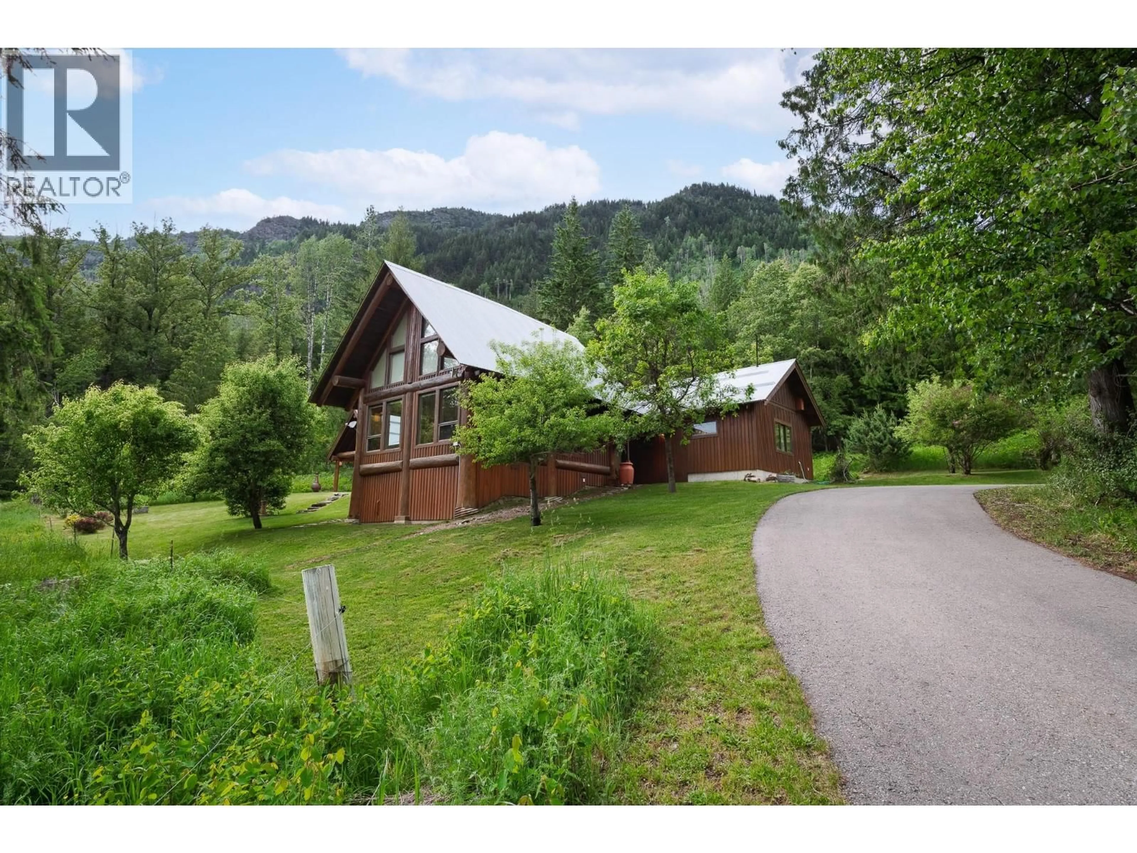 A pic from outside/outdoor area/front of a property/back of a property/a pic from drone, mountain view for 16749 CRAWFORD CREEK ROAD, Crawford Bay British Columbia V0B1E0