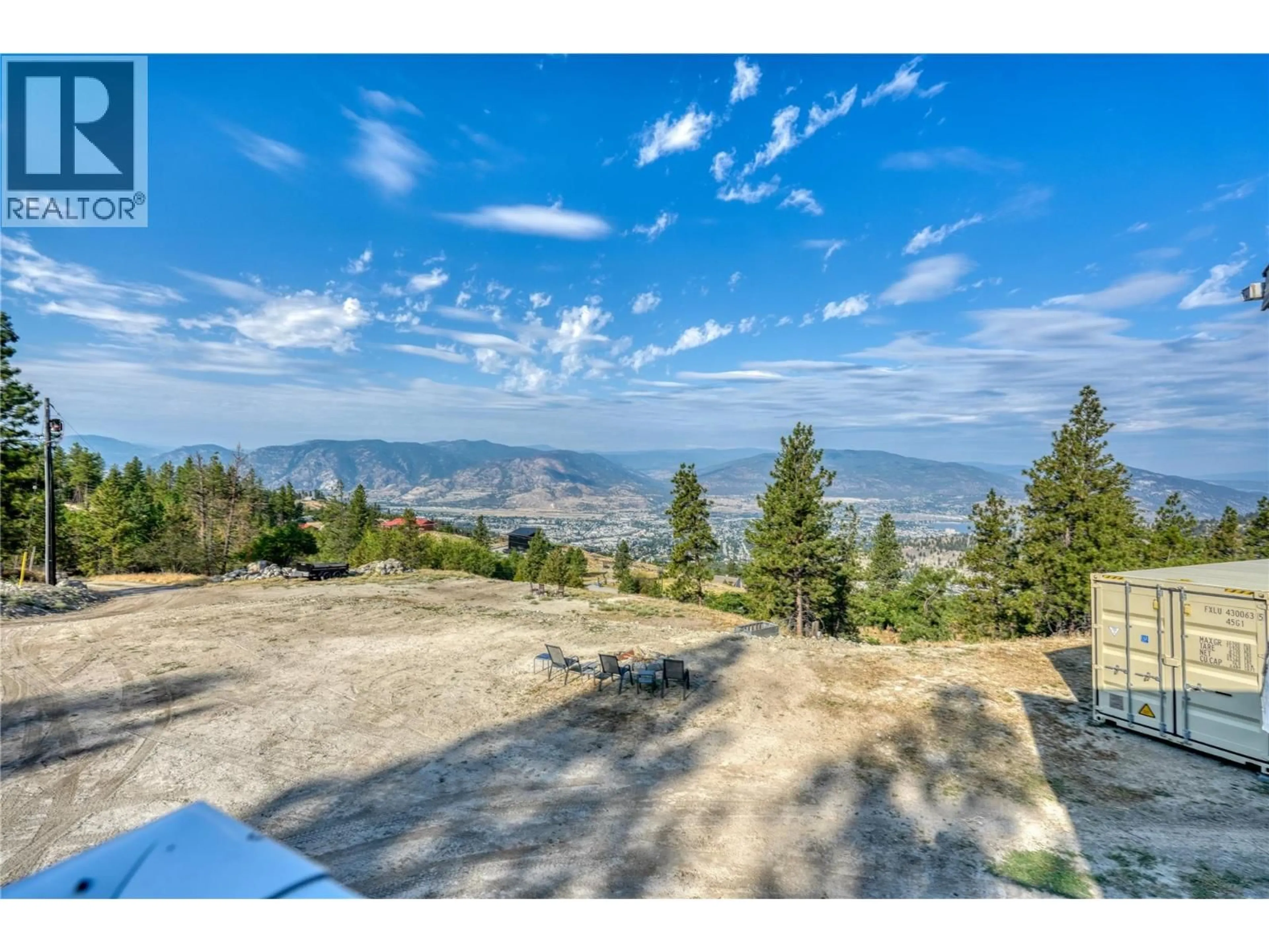 A pic from outside/outdoor area/front of a property/back of a property/a pic from drone, mountain view for 2063 CARMI ROAD, Penticton British Columbia V2A8V5