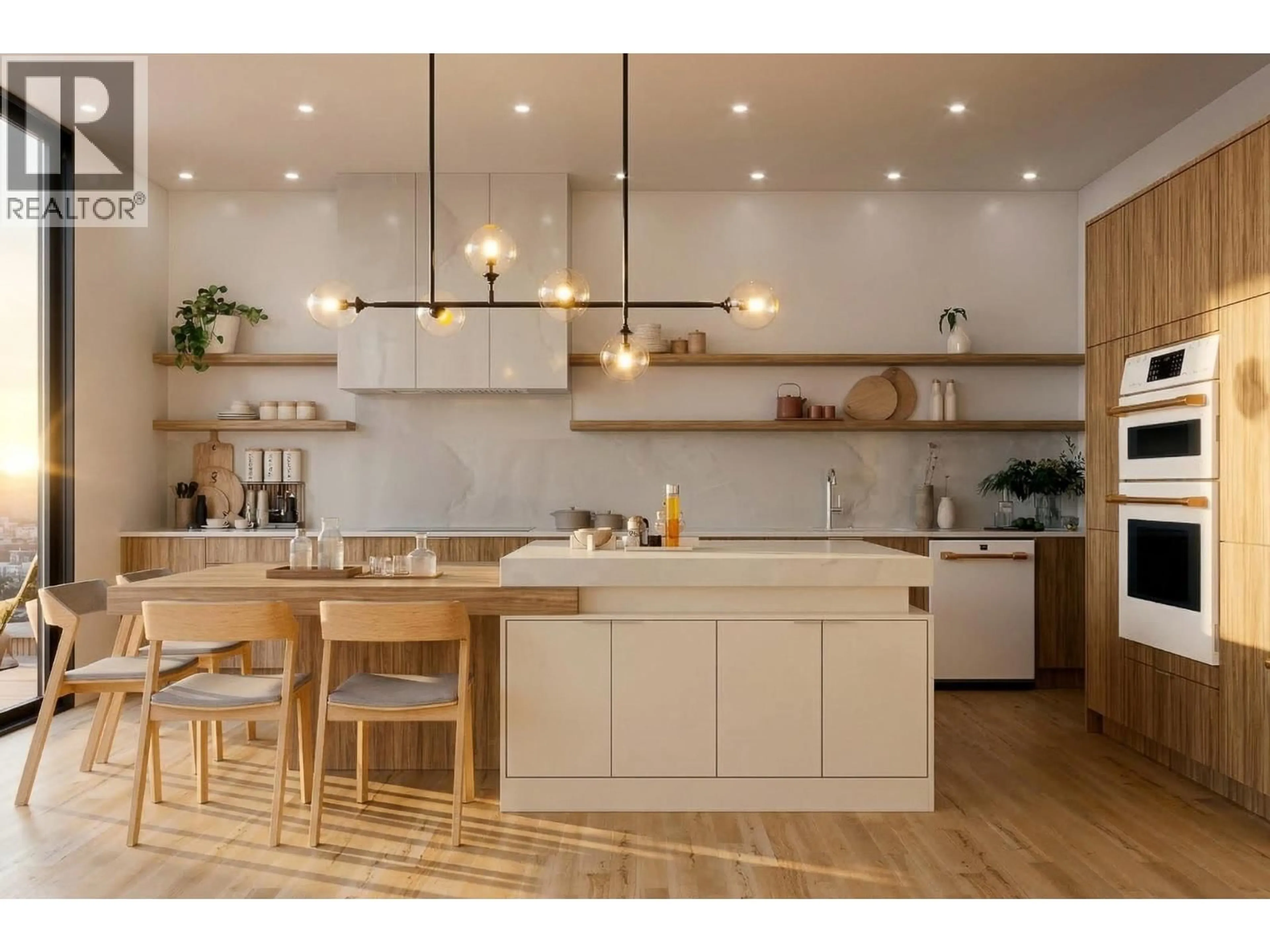 Open concept kitchen, wood/laminate floor for B - 1458 ALTA VISTA ROAD, Kelowna British Columbia V1Y6L1