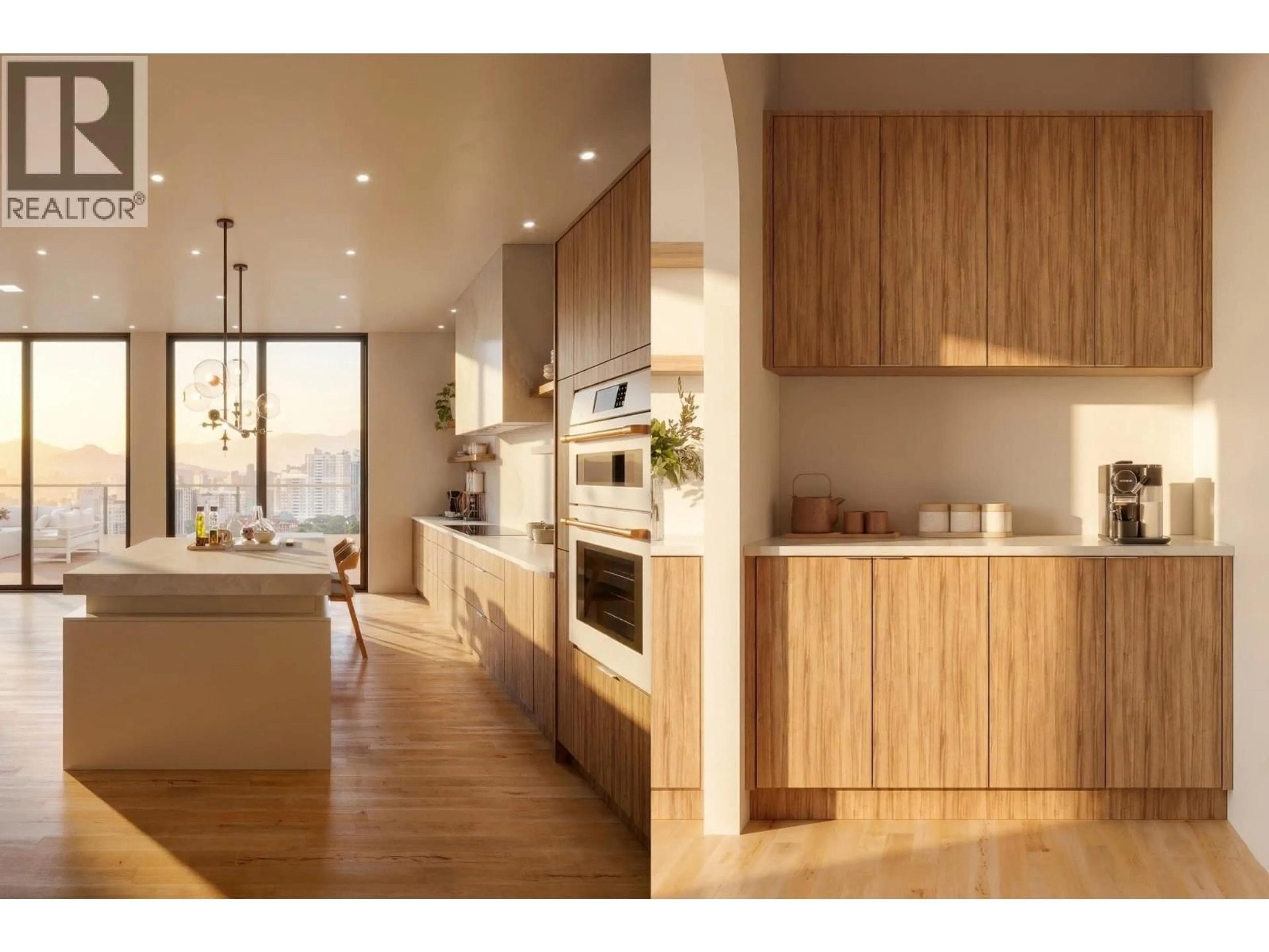 Open concept kitchen, wood/laminate floor for B - 1458 ALTA VISTA ROAD, Kelowna British Columbia V1Y6L1