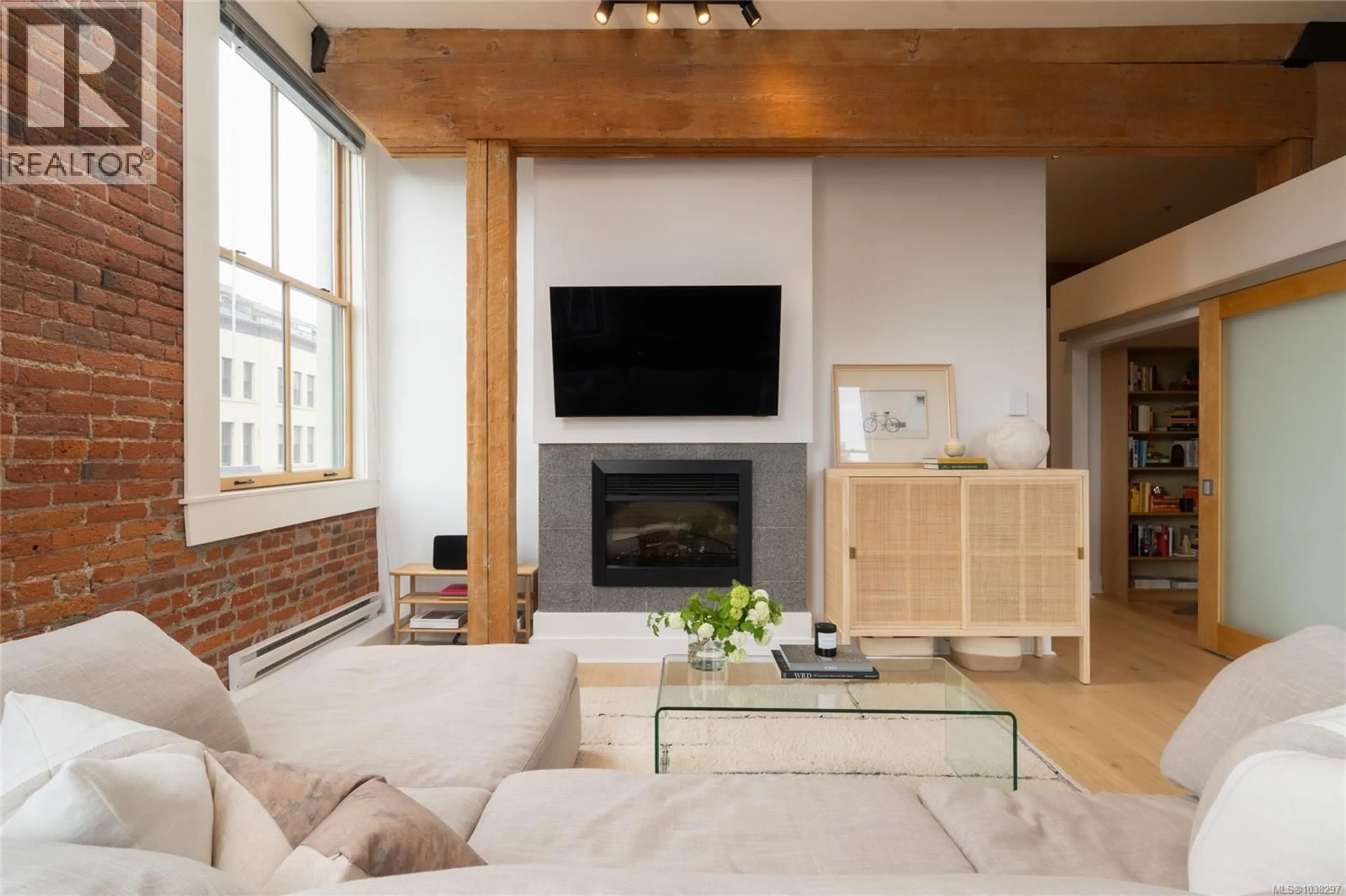Living room with furniture, unknown for 201 - 610 JOHNSON STREET, Victoria British Columbia V8W1M4