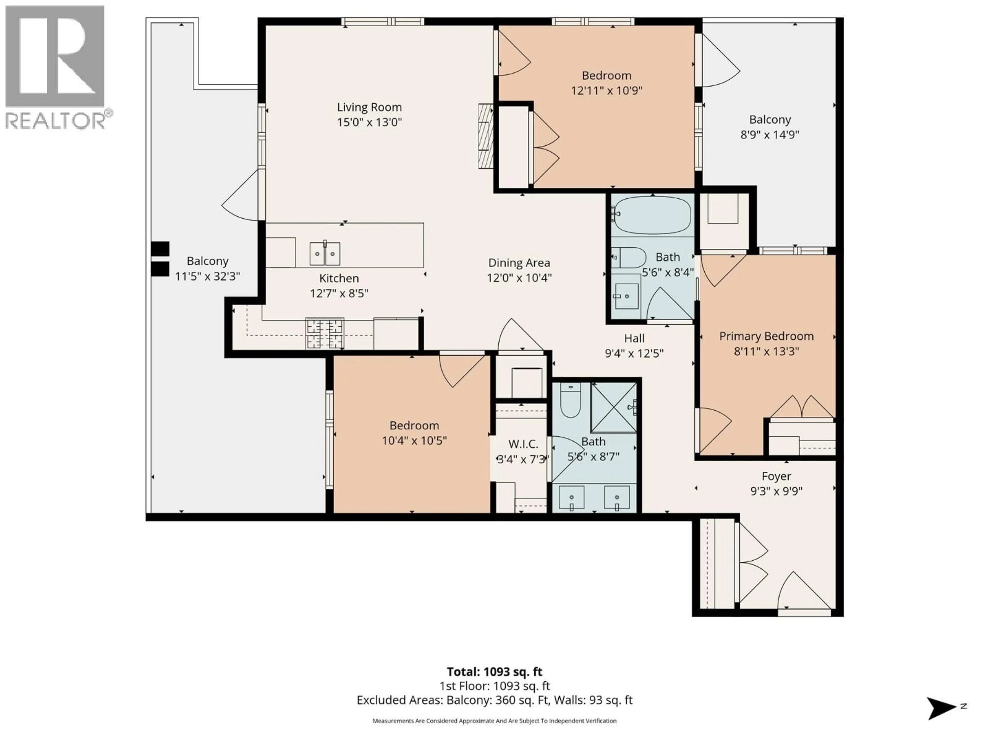 Floor plan for 108 - 1883 WATER STREET, Kelowna British Columbia V1Y1K4