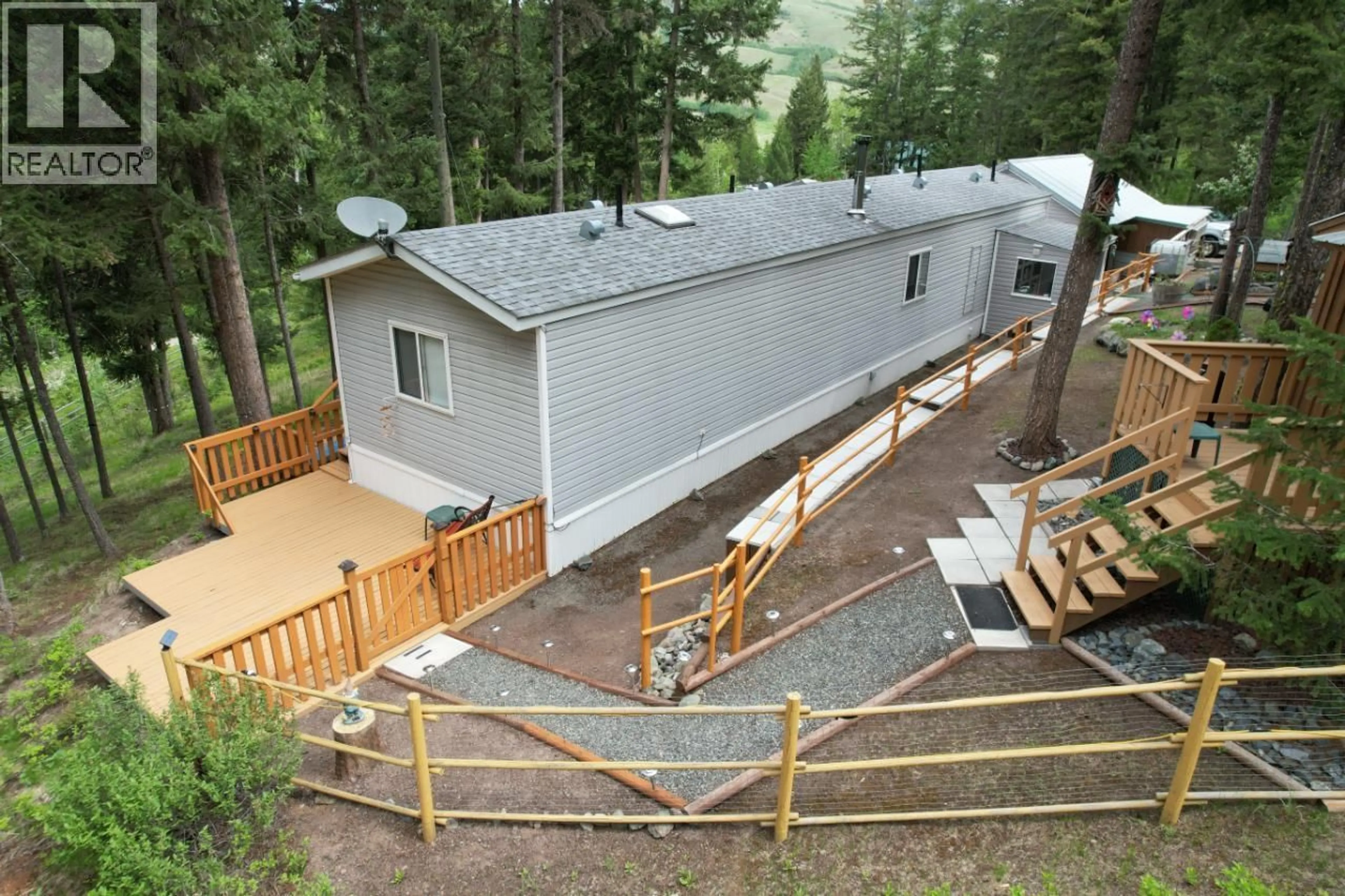 A pic from outside/outdoor area/front of a property/back of a property/a pic from drone, unknown for 4472 IRON MOUNTAIN ROAD, Merritt British Columbia V1K1B8