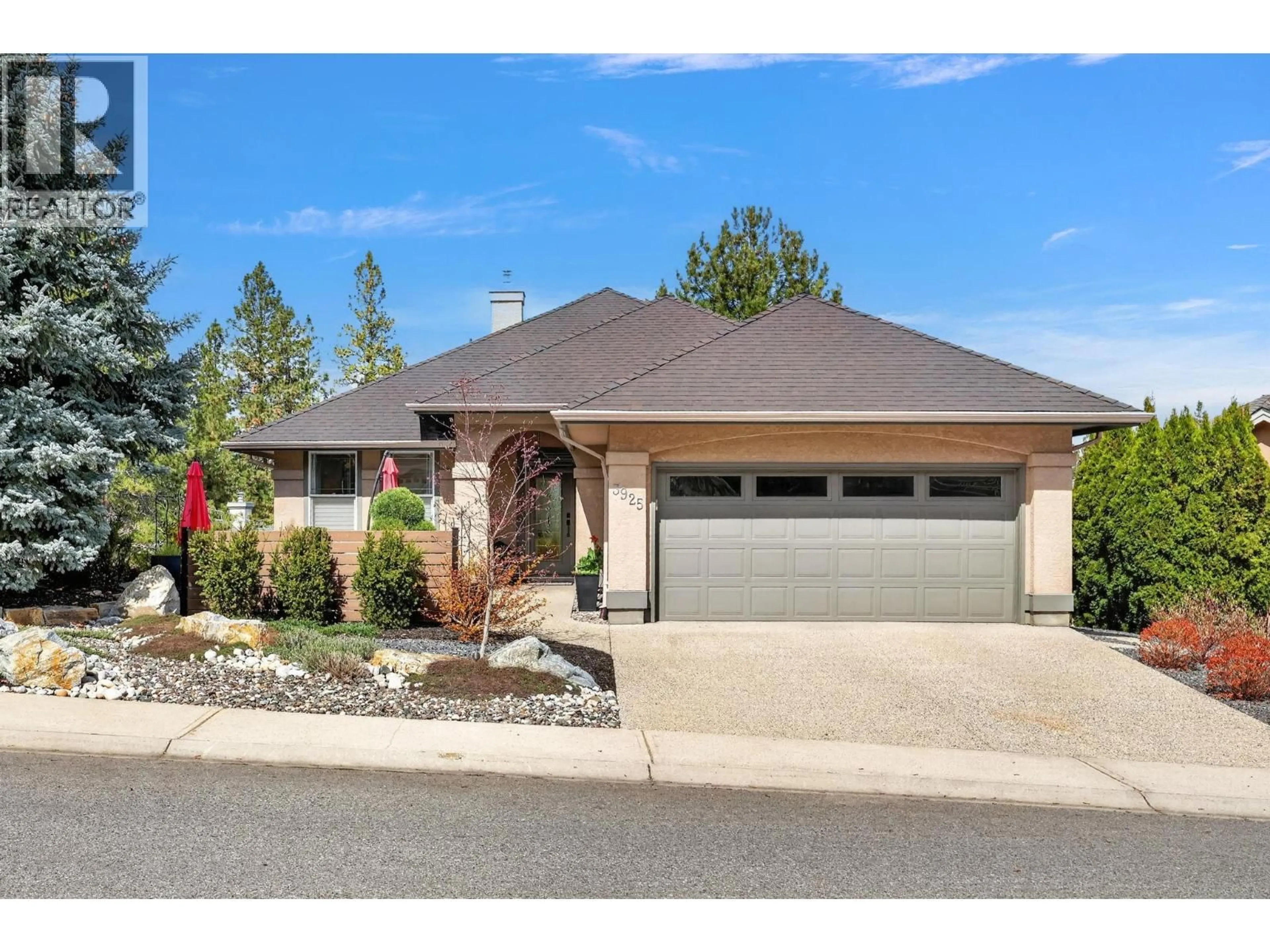 Home with brick exterior material, street for 3925 GALLAGHERS CIRCLE, Kelowna British Columbia V1W3Z9