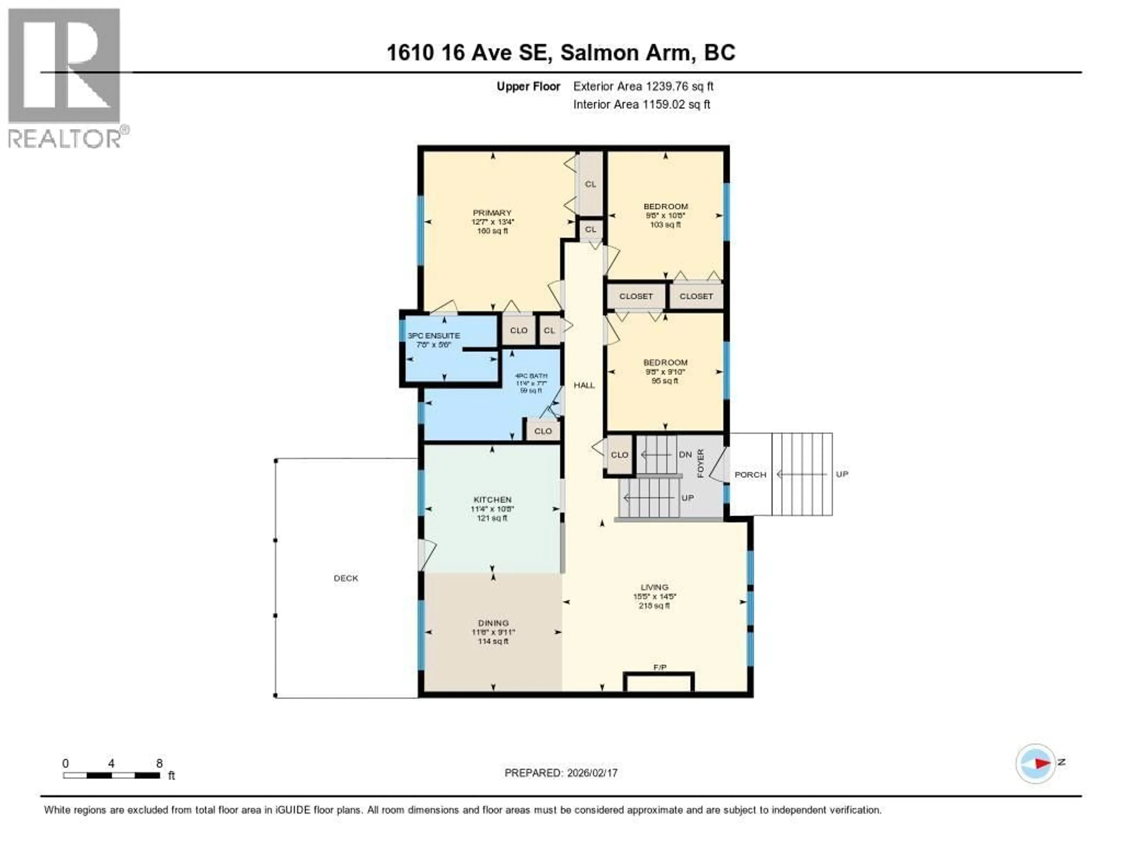 Floor plan for 1610 16 AVENUE SOUTHEAST, Salmon Arm British Columbia V1E2M7