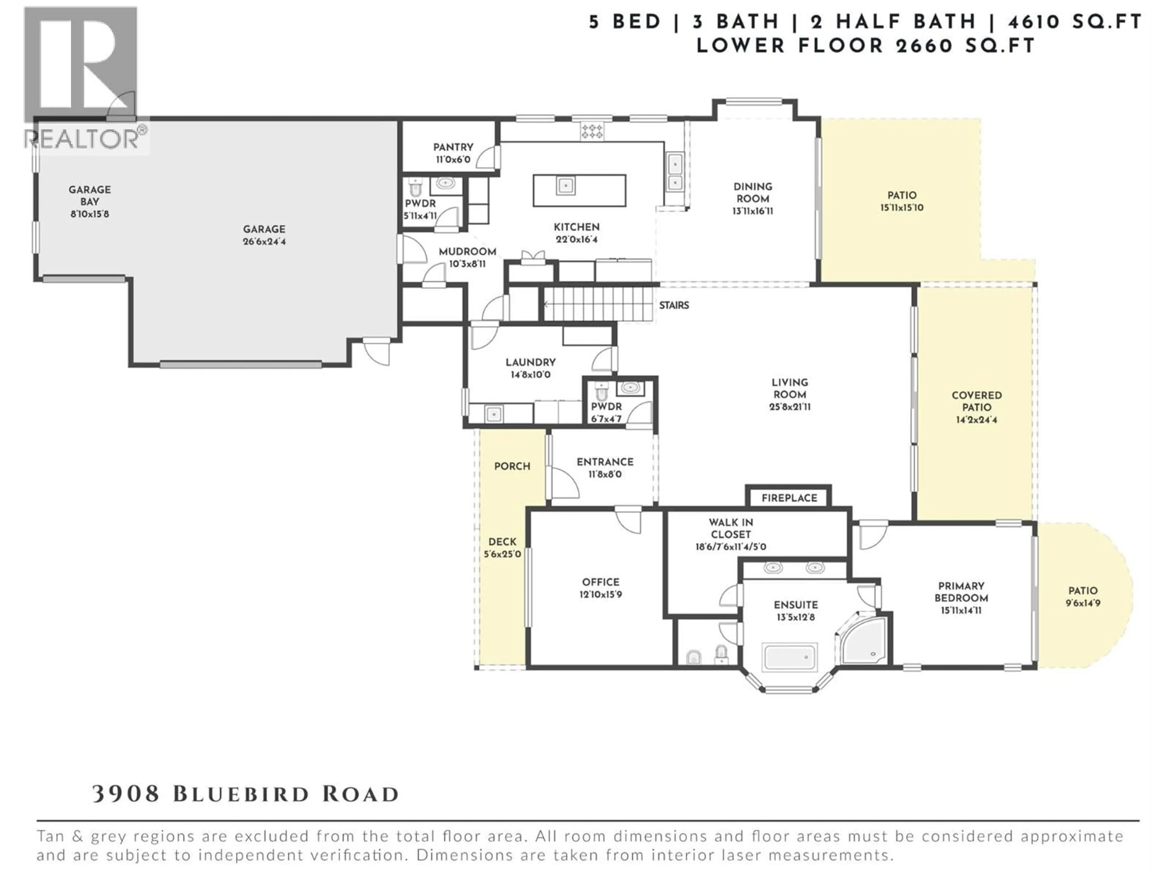 Floor plan for 3908 BLUEBIRD ROAD, Kelowna British Columbia V1W1X6